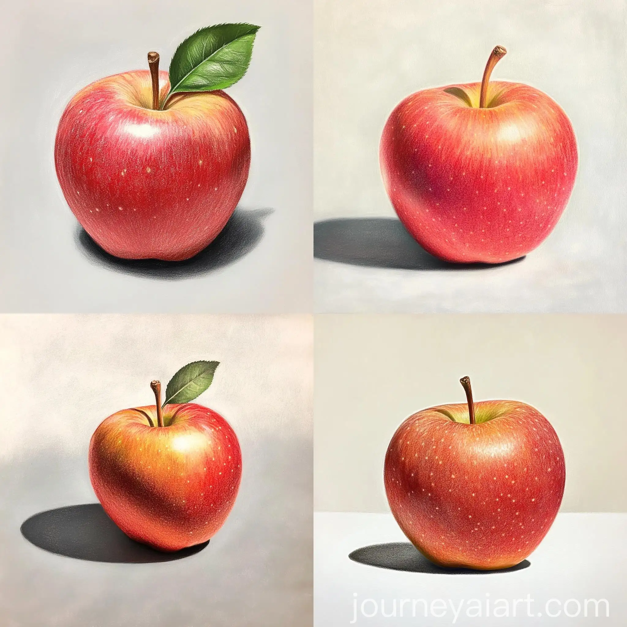 Vibrant-Pastel-Drawing-of-an-Apple