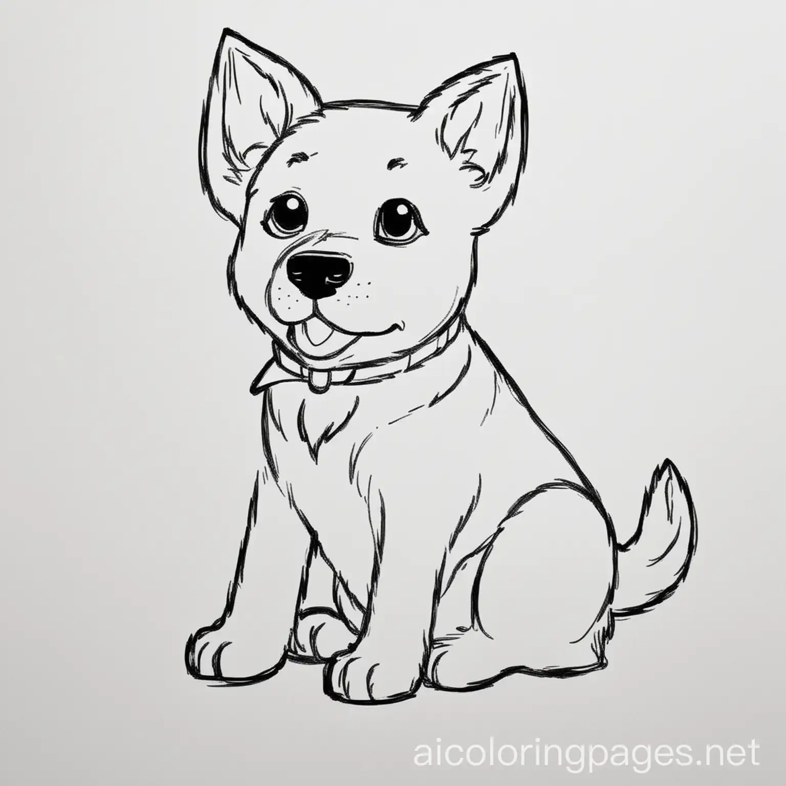 Simple-Dog-Coloring-Page-for-Kids