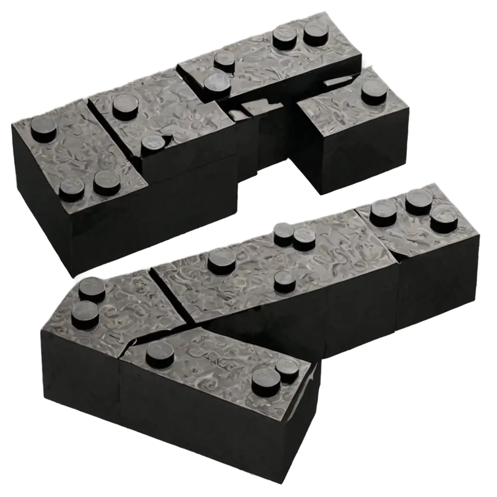 PNG-Image-of-a-LEGO-Brick-Made-from-Meteorite-HighQuality-and-Unique-Design