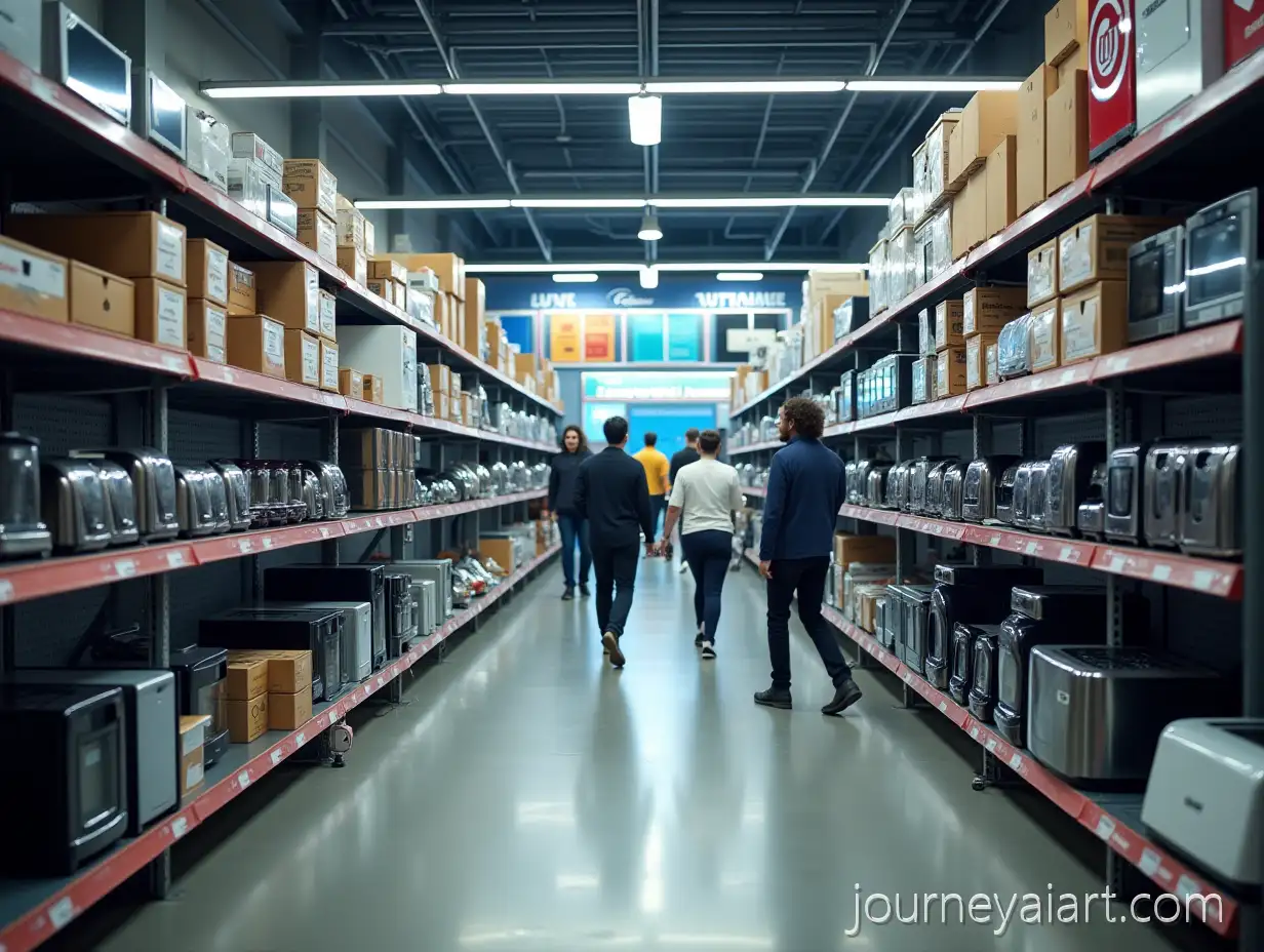 Modern-Appliance-Shop-Interior-with-Blenders-Toasters-Coffee-Machines-and-Customers