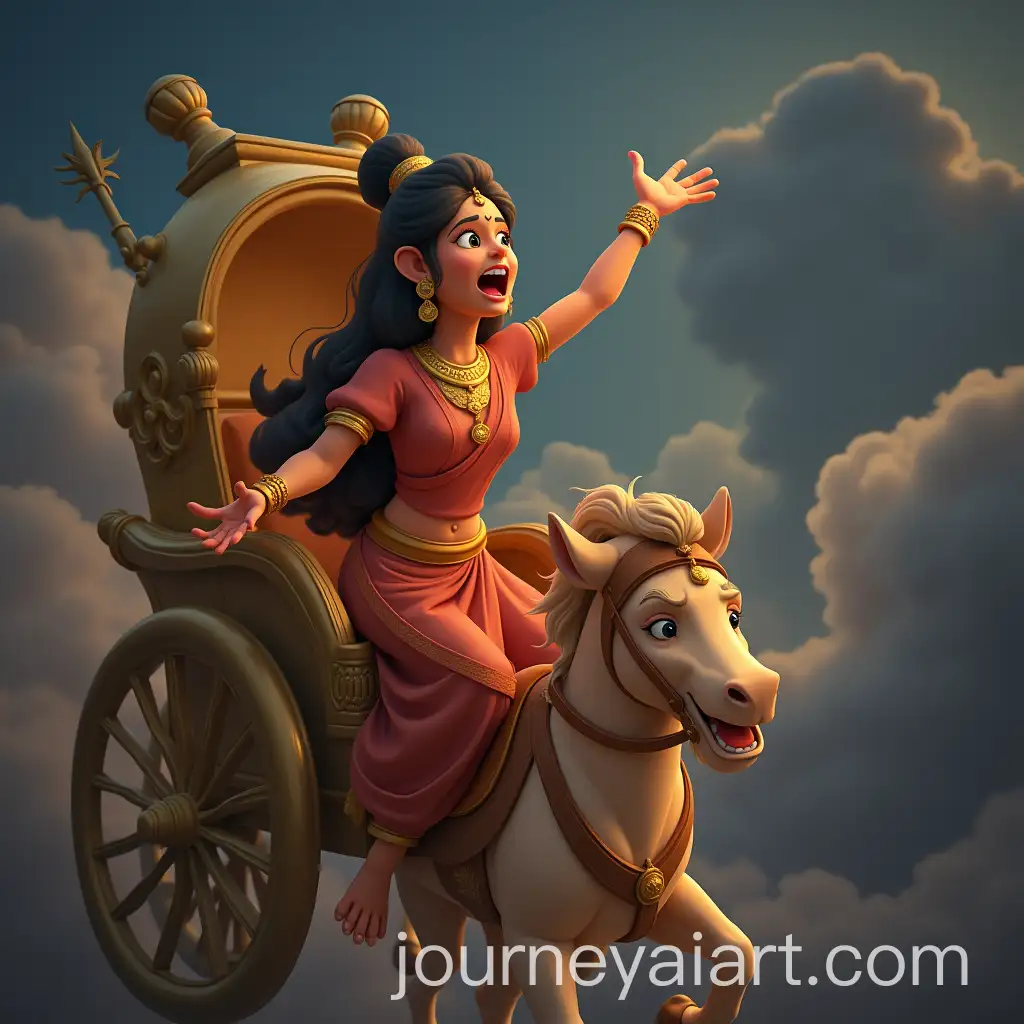 Sitas-Plea-for-Help-in-Golden-Chariot-Surrounded-by-Dark-Clouds