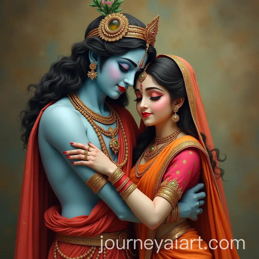 Lord-Krishna-Embracing-Radha-in-Divine-Affection