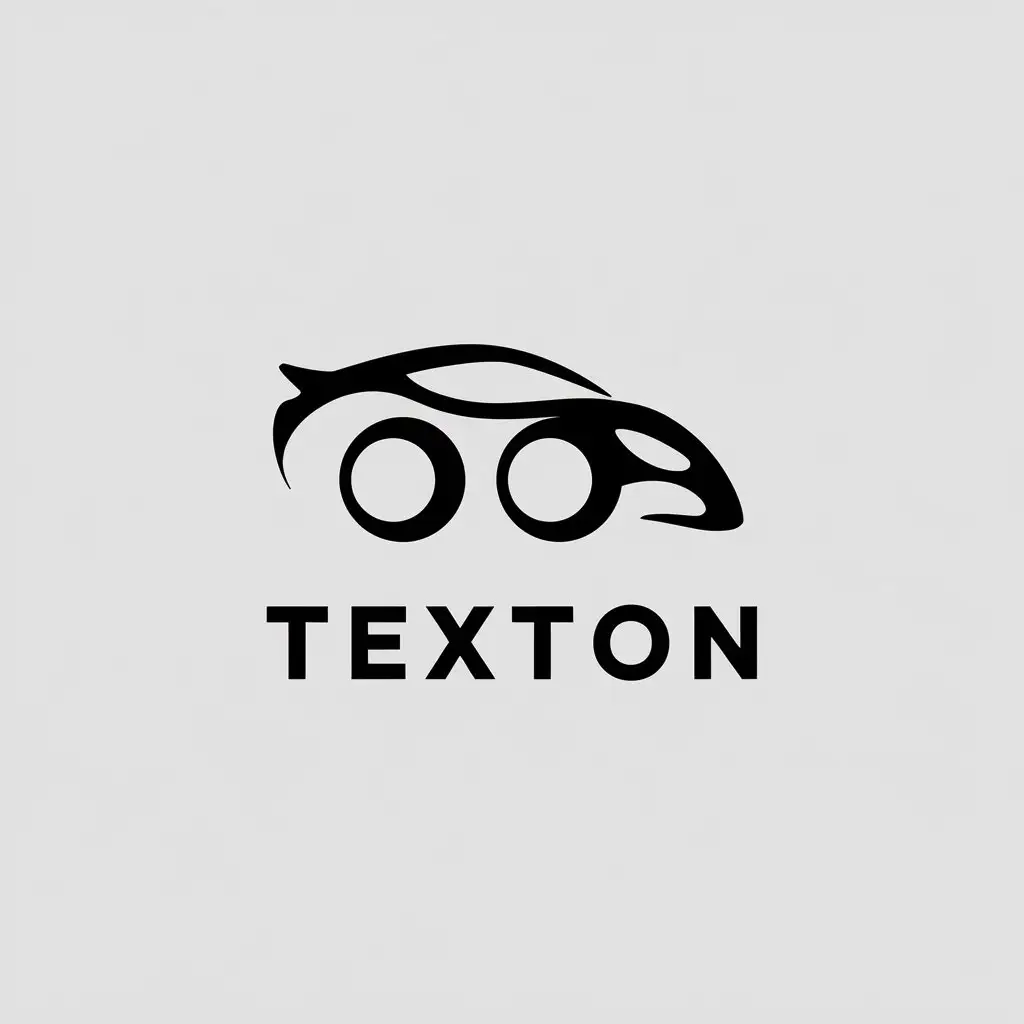 LOGO Design for Texton Vector Minimalist Dance Dinawo Symbol for Automotive Industry with Clear Background