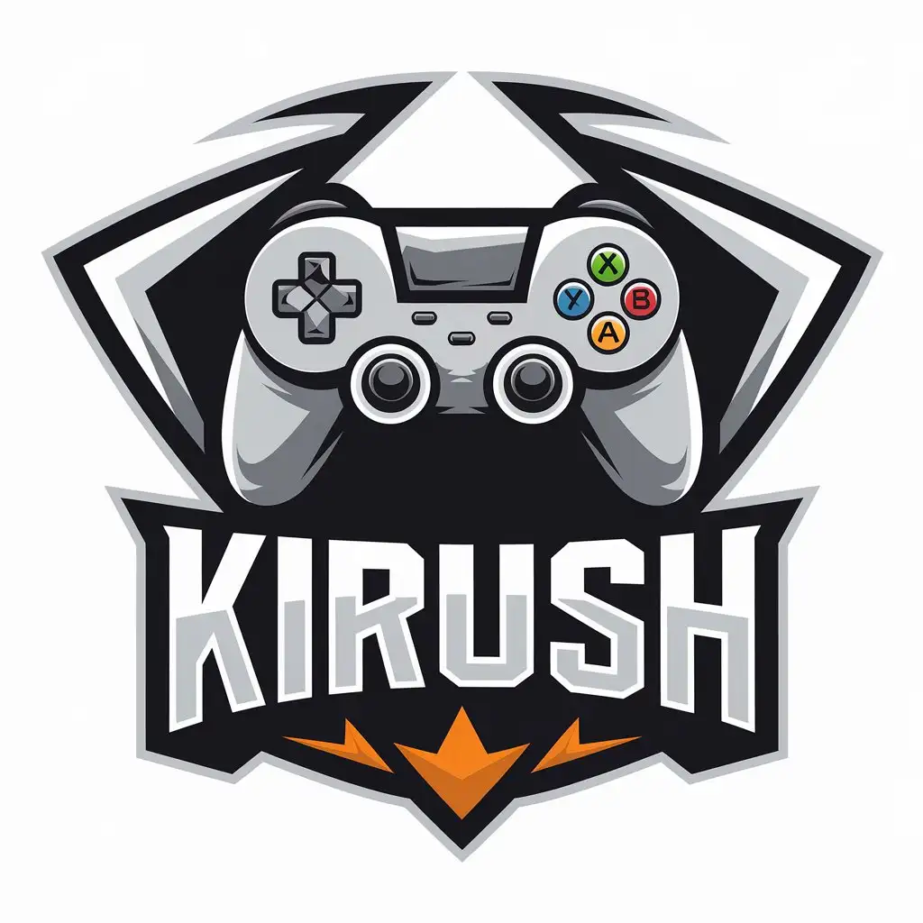 LOGO-Design-for-Kirush-Innovative-Gaming-Theme-with-Vector-Graphics