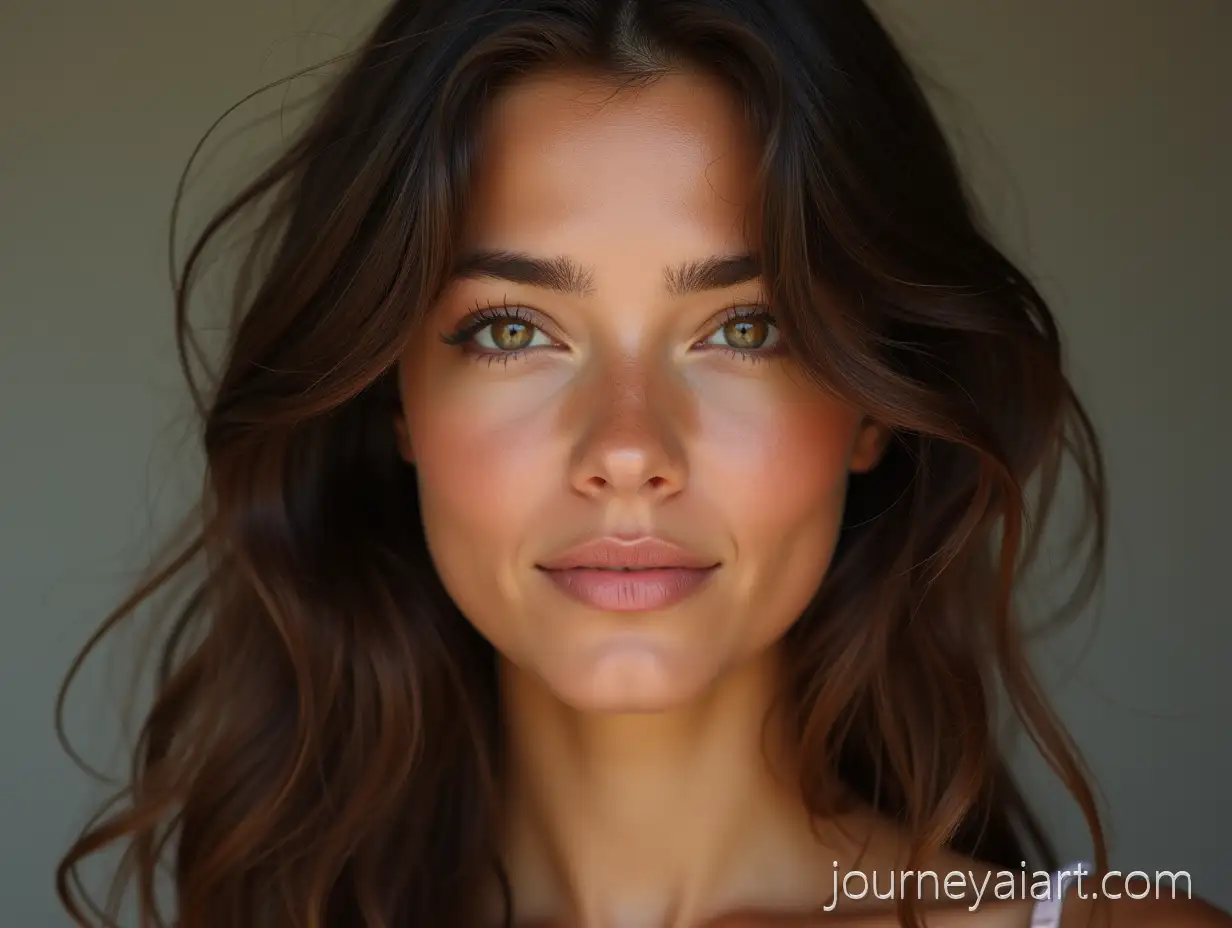 Young-Brunette-Woman-with-Symmetrical-Features-and-Natural-Look