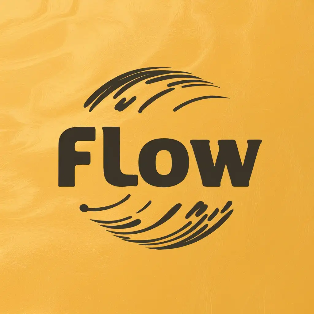 a vector logo design,with the text "FLOW", main symbol:Large model, stream, database,Moderate,be used in Internet industry,clear background