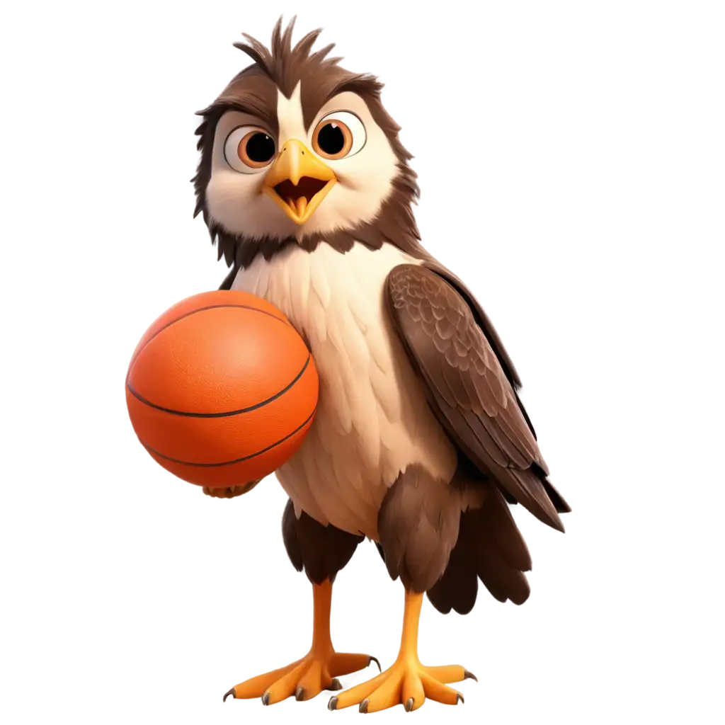 Cartoon-Falcon-with-Basketball-PNG-Playful-and-Dynamic-Image-Creation