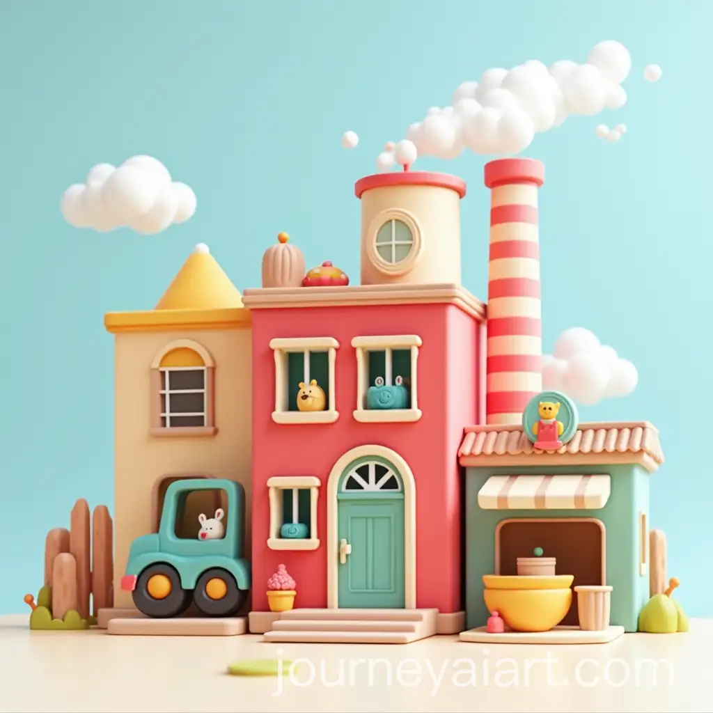 Cartoonish-3D-Toy-Factory-Exterior-Scene