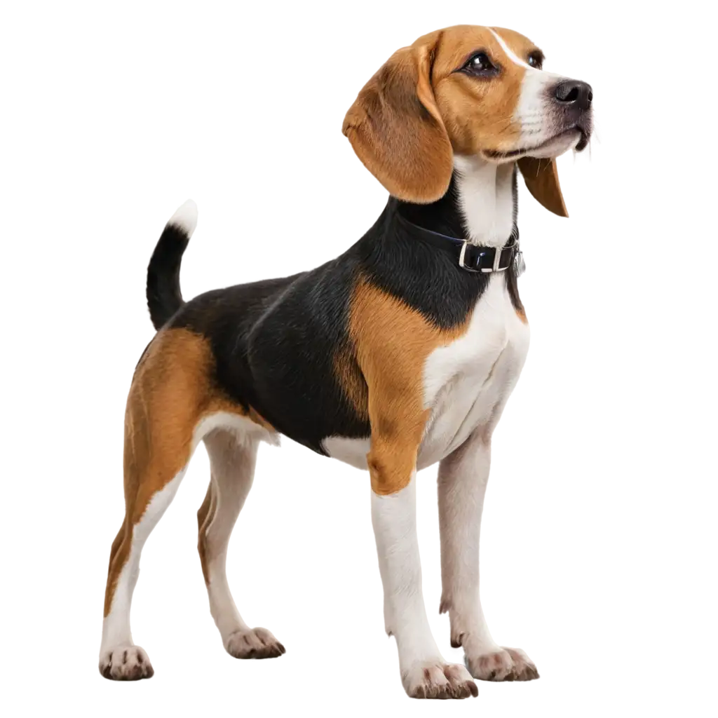 Beagle-Dog-Standing-Side-View-PNG-Image-for-HighQuality-Digital-Use
