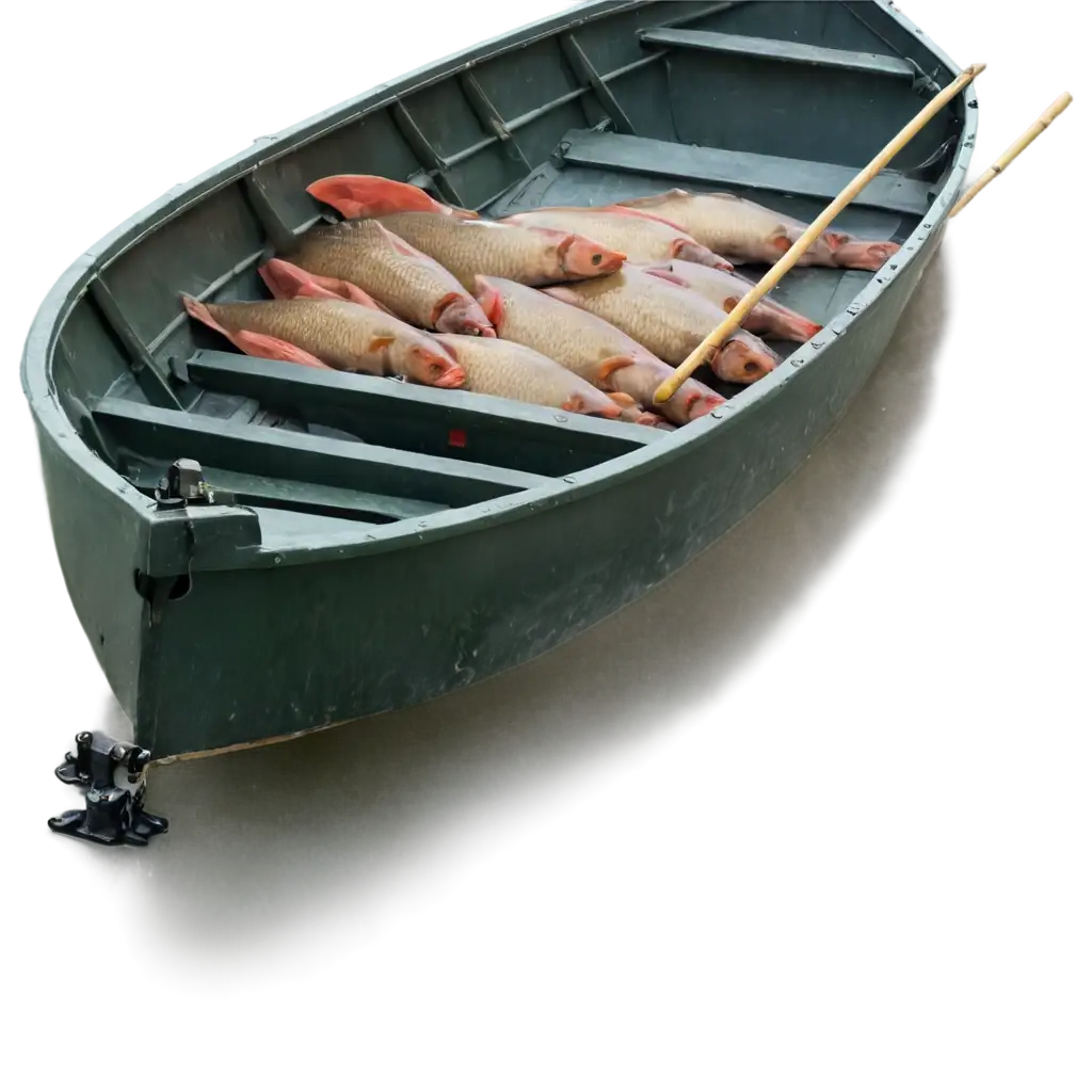 Carp-in-Boat-PNG-Image-HighQuality-Digital-Art-for-Multiple-Applications