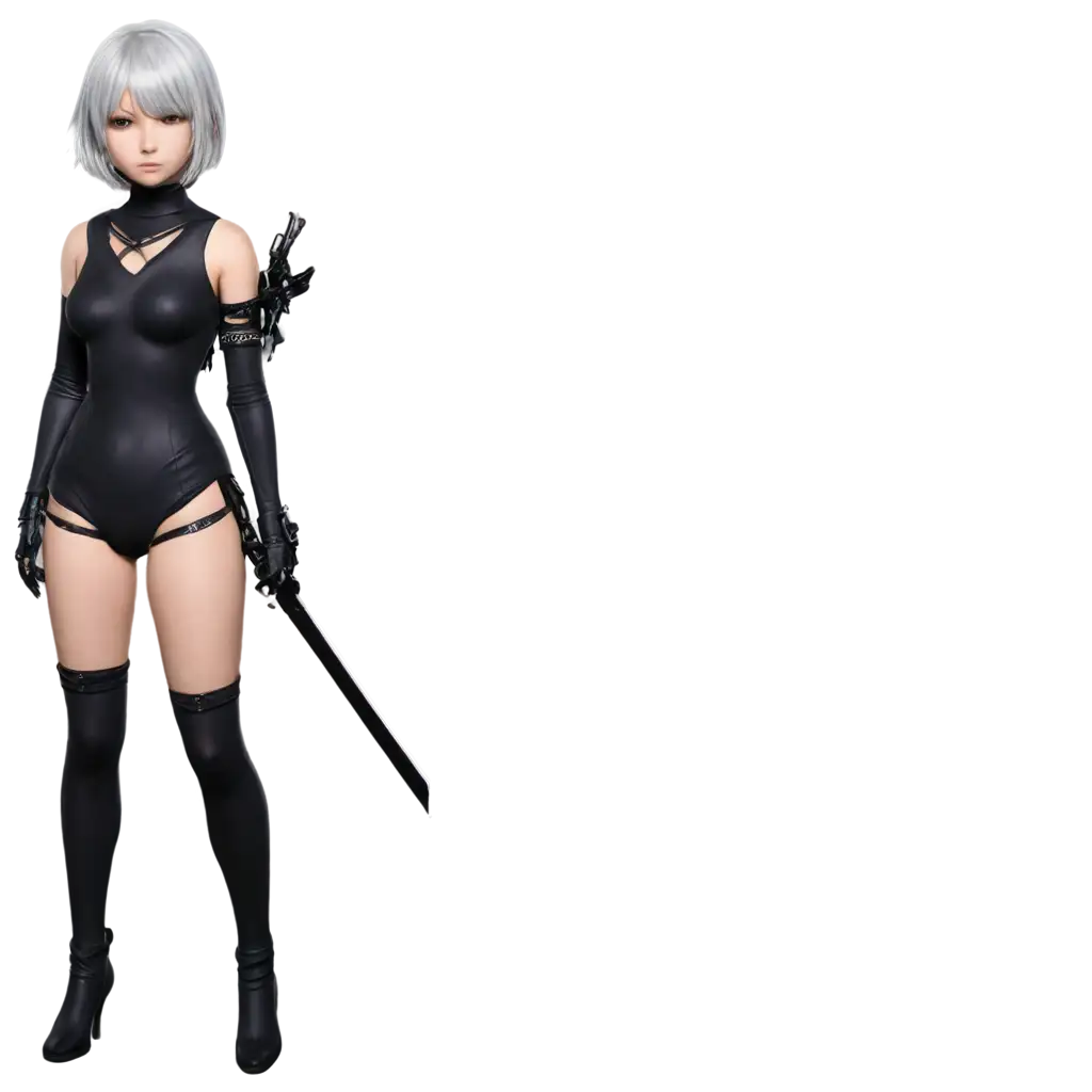 Nier-Automata-2B-PNG-Image-HighQuality-and-Transparent-Artwork-for-Multiple-Uses