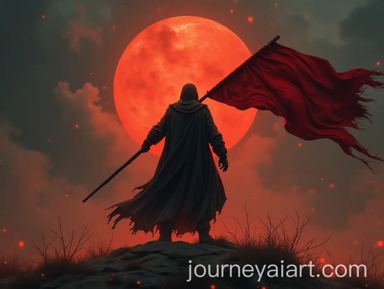 Fallen-Revolutionary-with-Flag-on-Dark-Fantasy-Cover