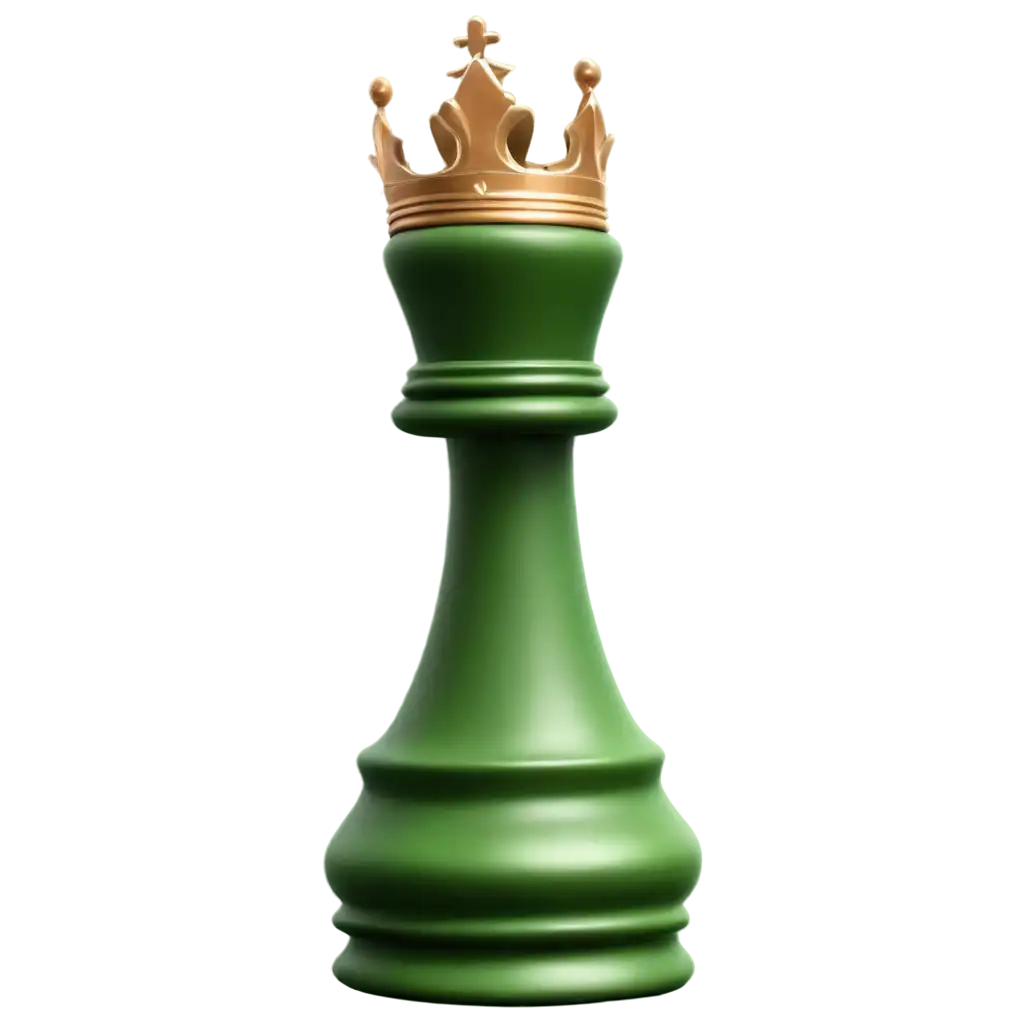 3D-Hyper-Realistic-Green-King-Chess-Piece-PNG-Image-with-Accurate-Lighting