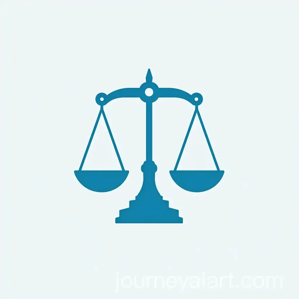 Minimalistic-Blue-Scales-of-Justice-Logo-Design