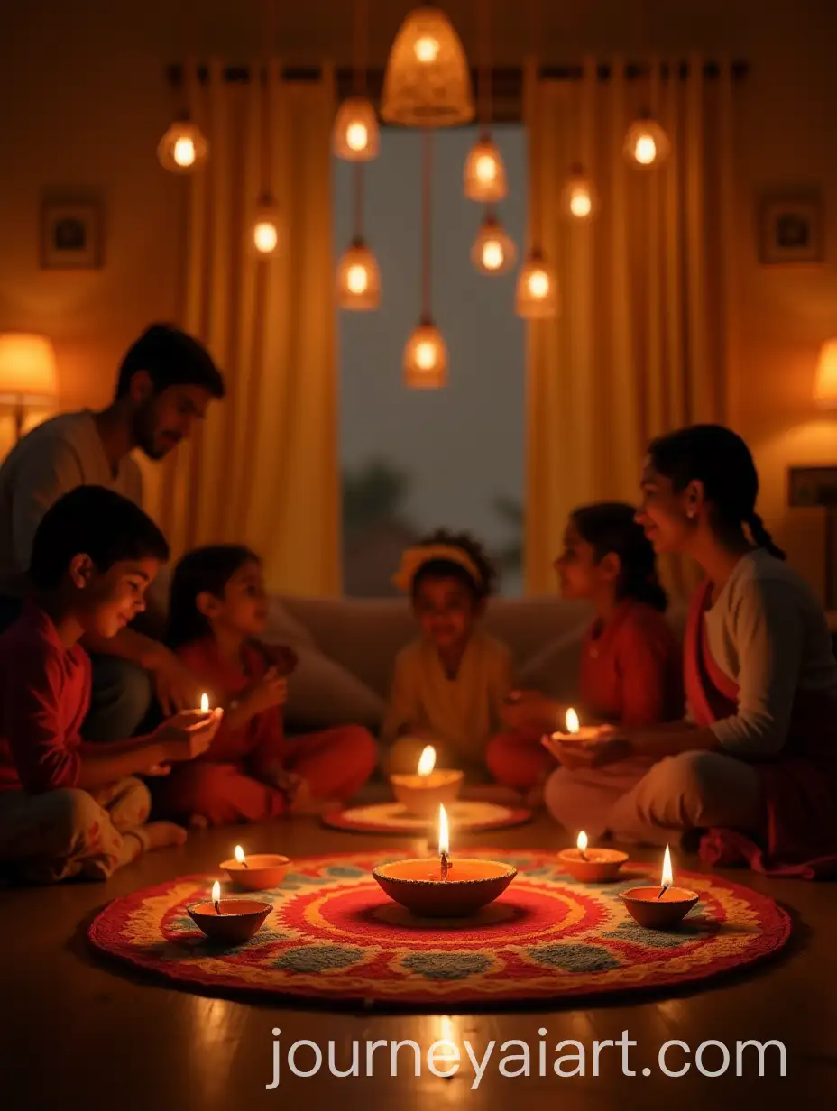 Cozy-Diwali-Celebration-in-a-Warmly-Lit-Room