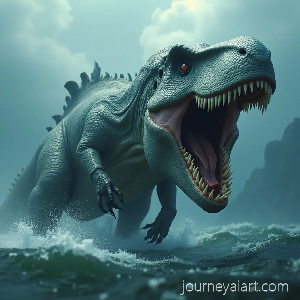 TRex-and-MegalodonTRex-Megalodon-Fight-Hybrid-Fighting-Scene