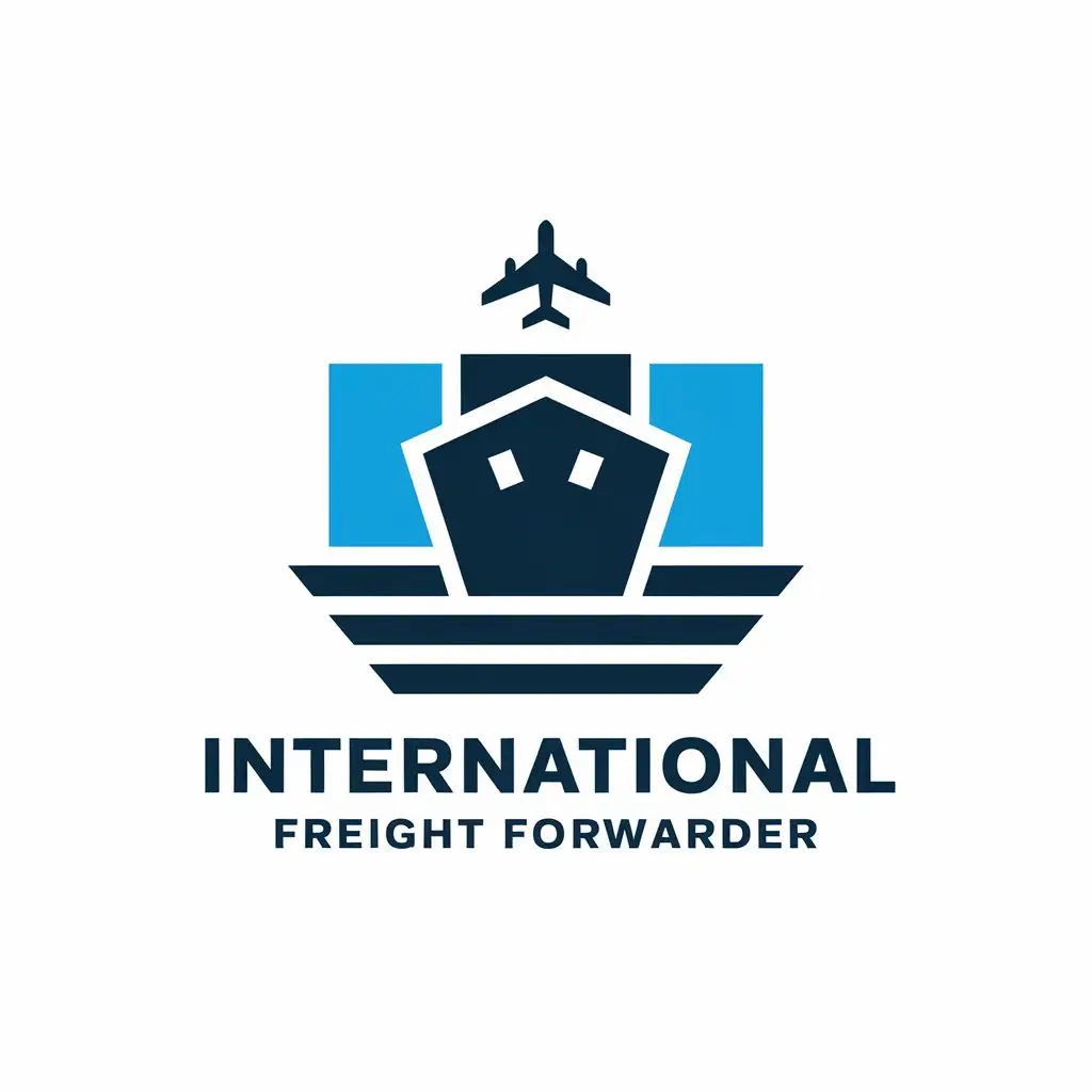 LOGO-Design-For-International-Freight-Forwarder-Global-Shipping-and-Air-Transport-Theme