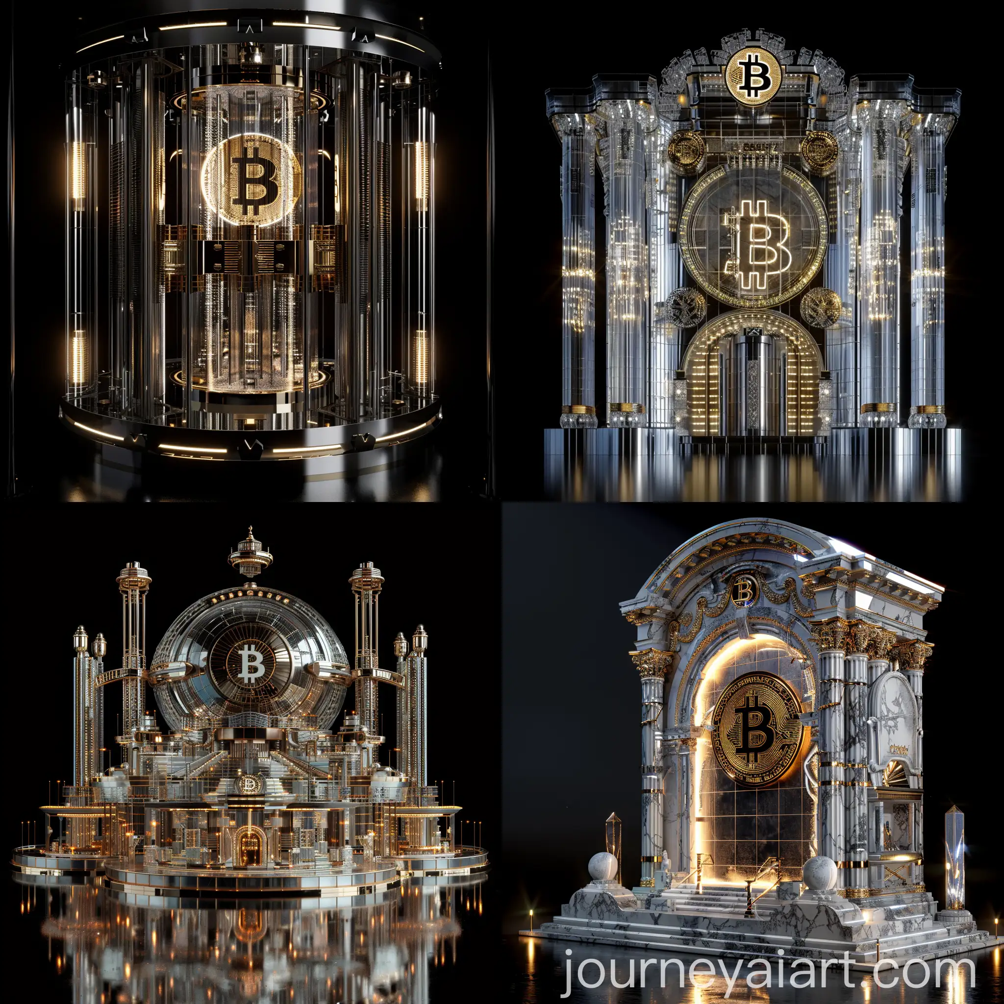 NeoGreek-Style-Bitcoin-Logo-in-White-and-Gold-with-ArtDeco-Elements