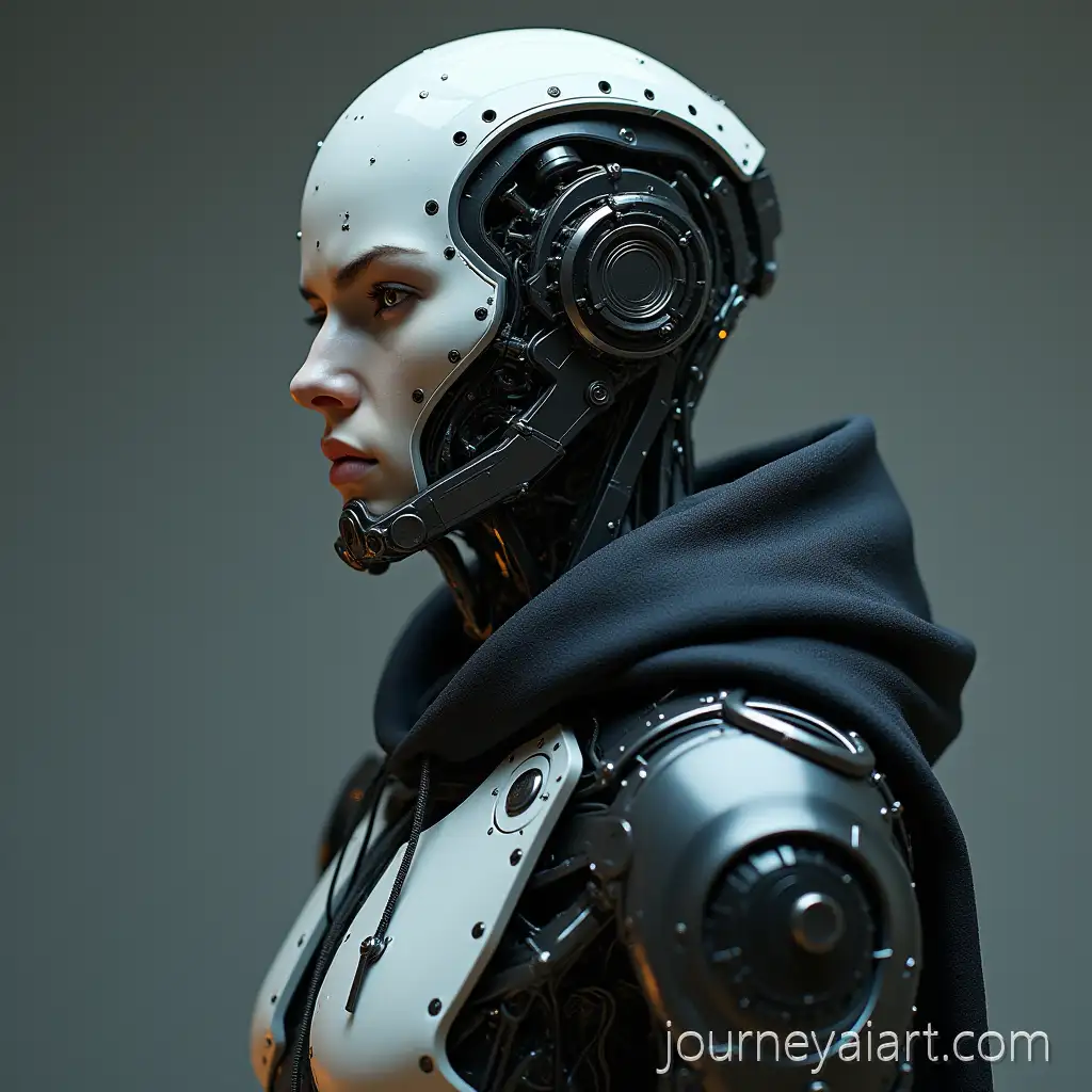 Cyborg-Man-in-Futuristic-Armor-with-Glowing-Eyes-and-Mechanical-Limbs