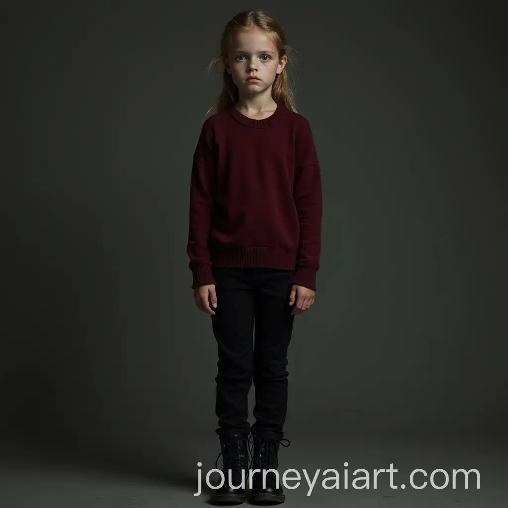 Teenage-Girl-with-Pale-Skin-and-Empty-Eyes-in-Dark-Red-Sweater
