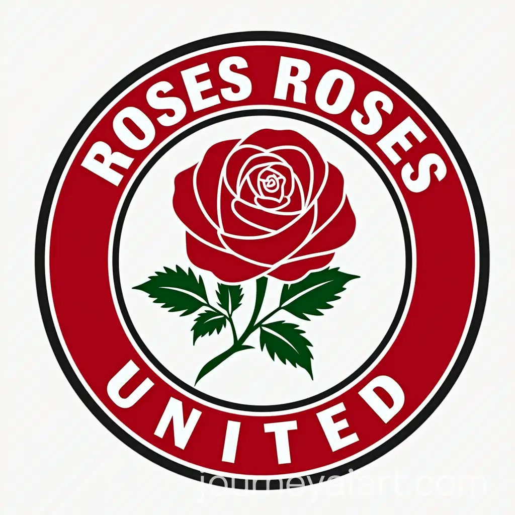 Soccer-Club-Logo-Design-with-Roses-United