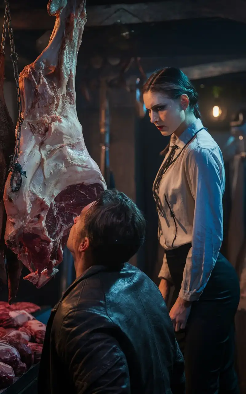 Dark-Fantasy-Meat-Shop-with-Cruel-Woman-in-High-Heels