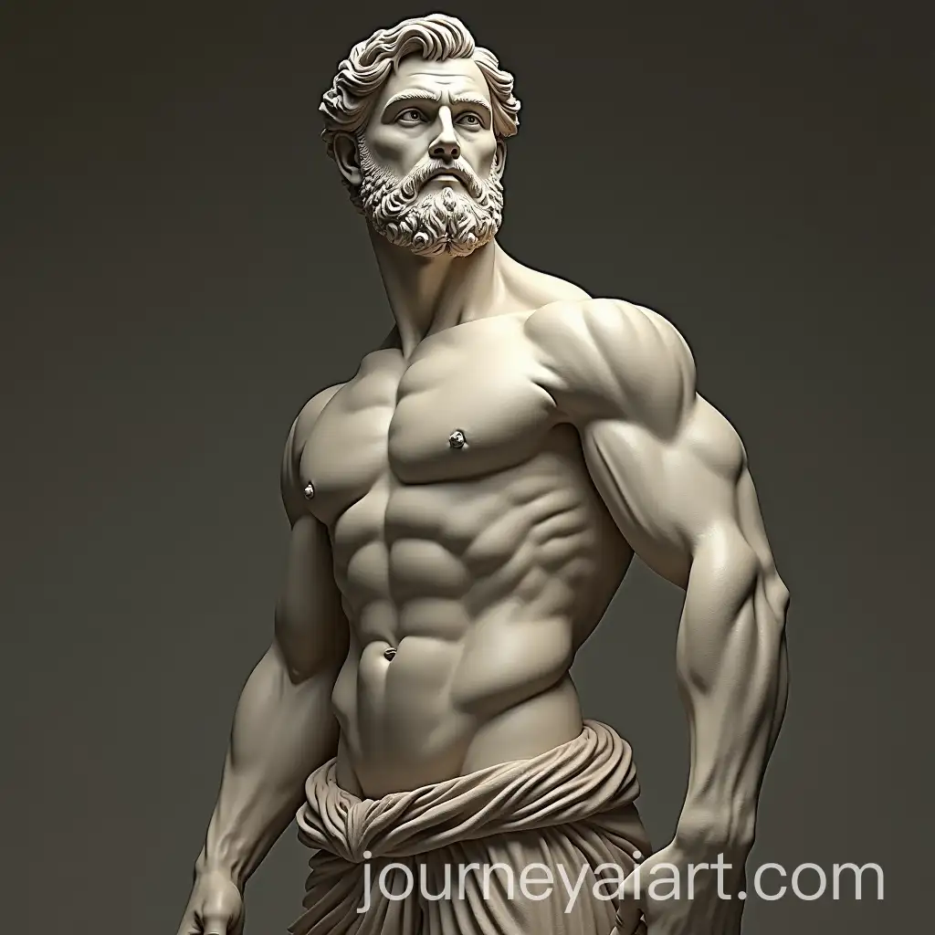 Muscular-Man-with-Visible-Brain-in-Ancient-Greek-Style