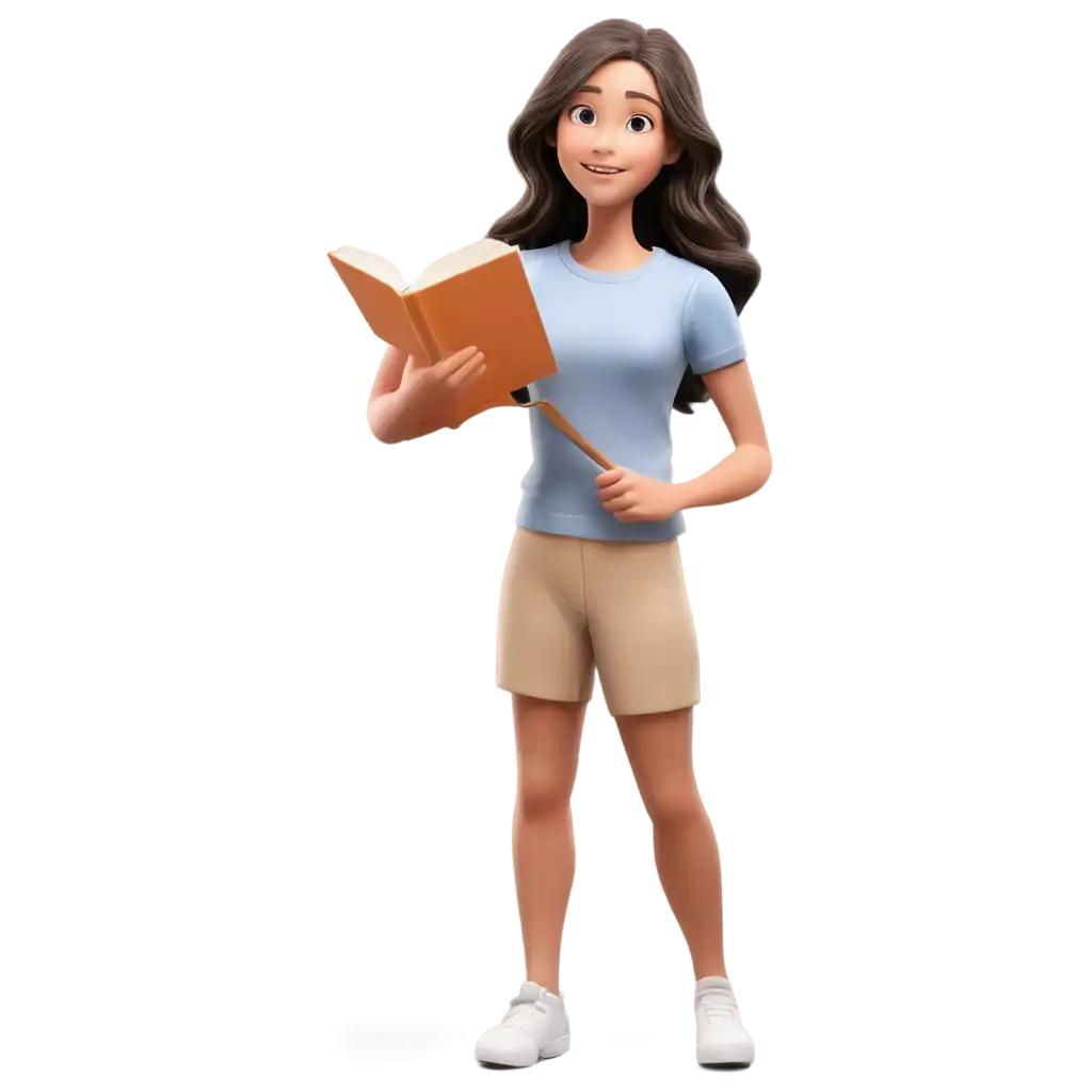 Cartoon-Girl-with-Book-PNG-Whimsical-and-Educational-Illustration