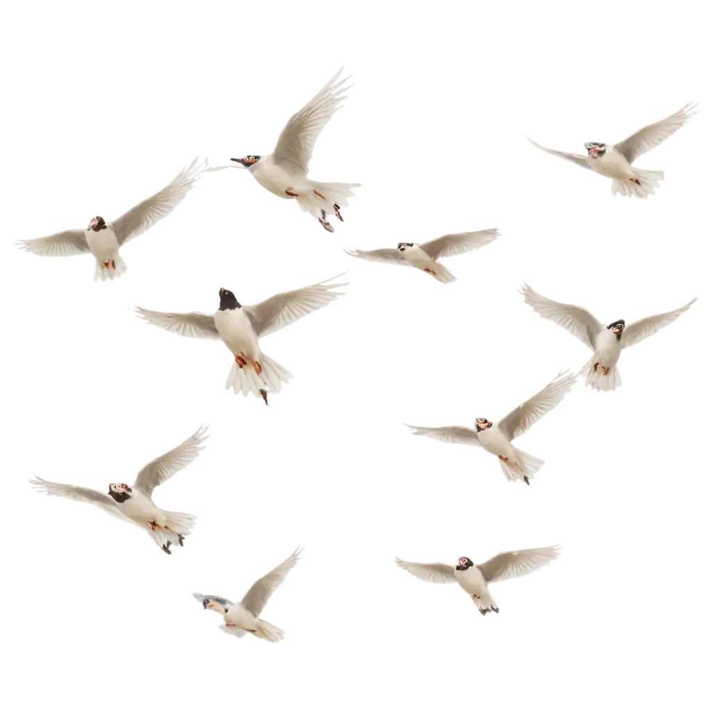 Bunch-of-Birds-Flying-PNG-Image-HighQuality-Transparent-Artwork-for-Versatile-Use