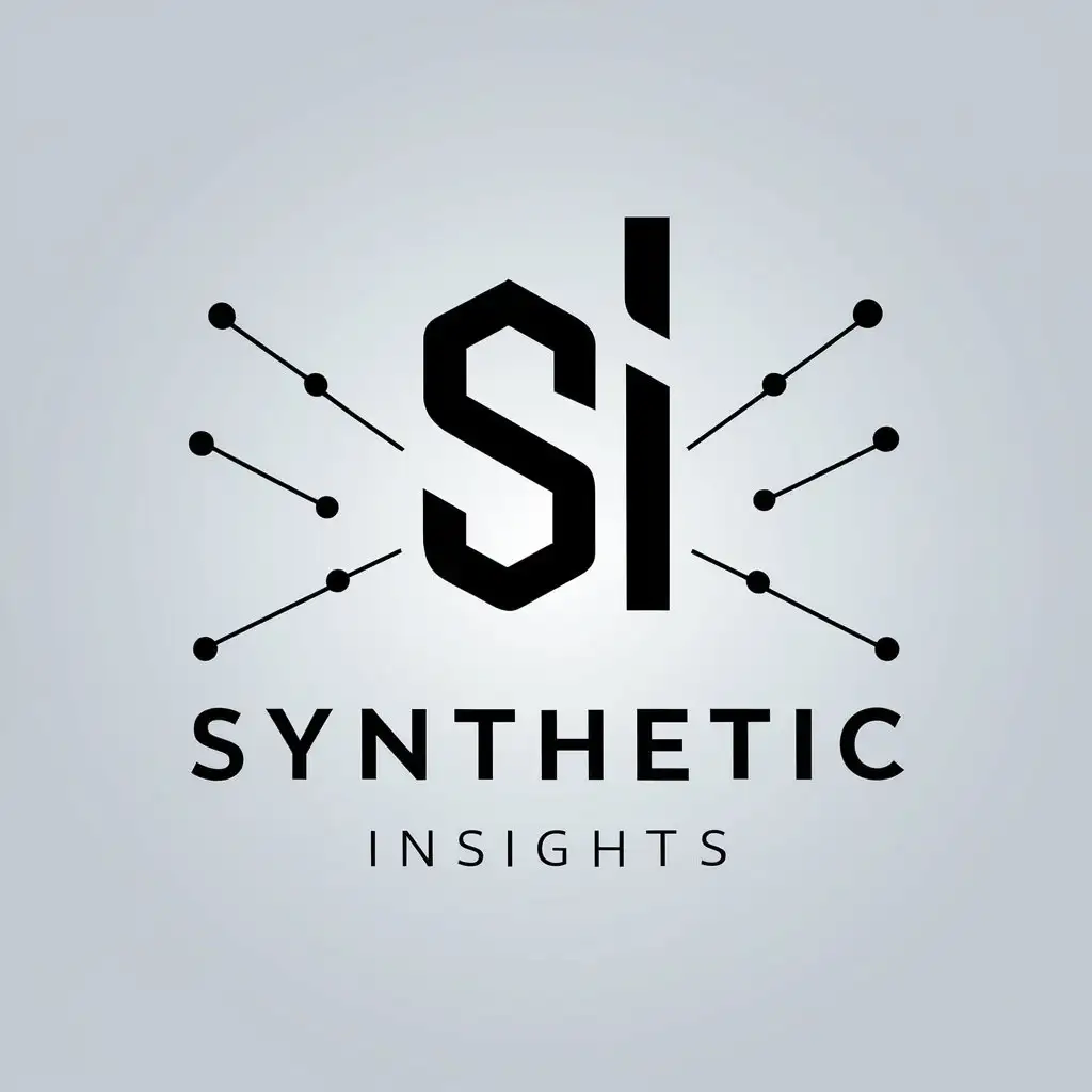 LOGO-Design-For-Synthetic-Insights-Minimalistic-Vector-with-SI-Symbol-for-Technology-Industry