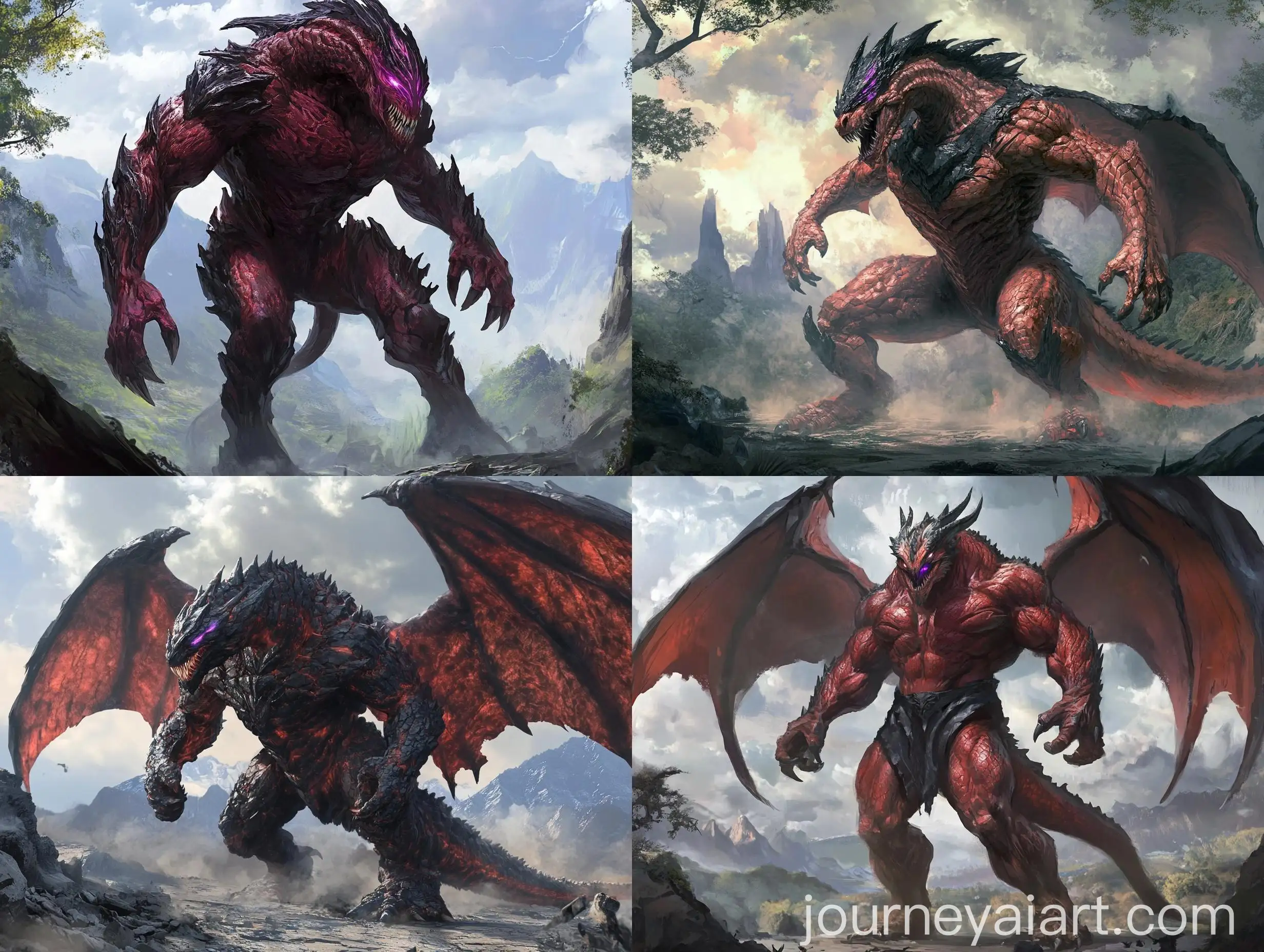 Colossal-DragonSkinned-Warrior-with-Red-Wings-on-a-Battlefield
