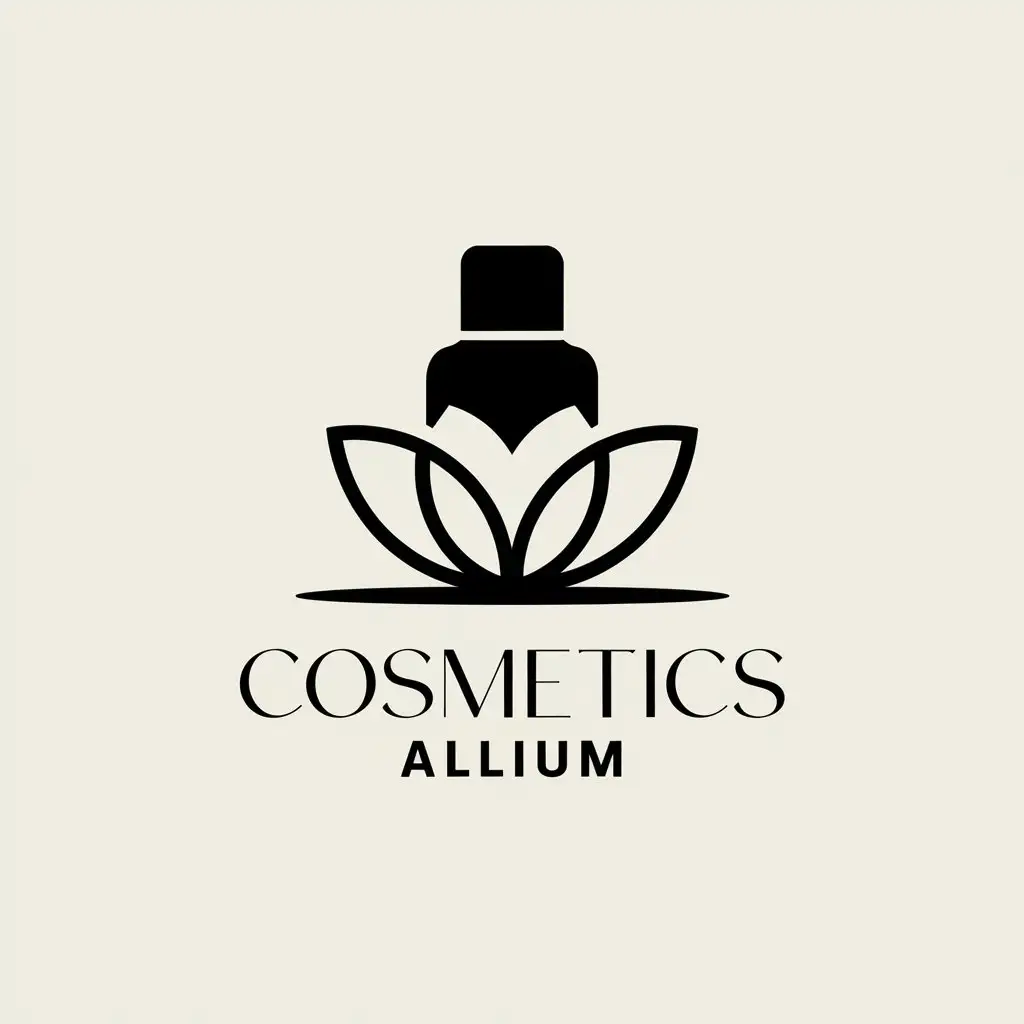 LOGO-Design-for-Cosmetics-ALLIUM-Elegant-Vector-Art-with-Makeup-Palette-and-Allium-Flower