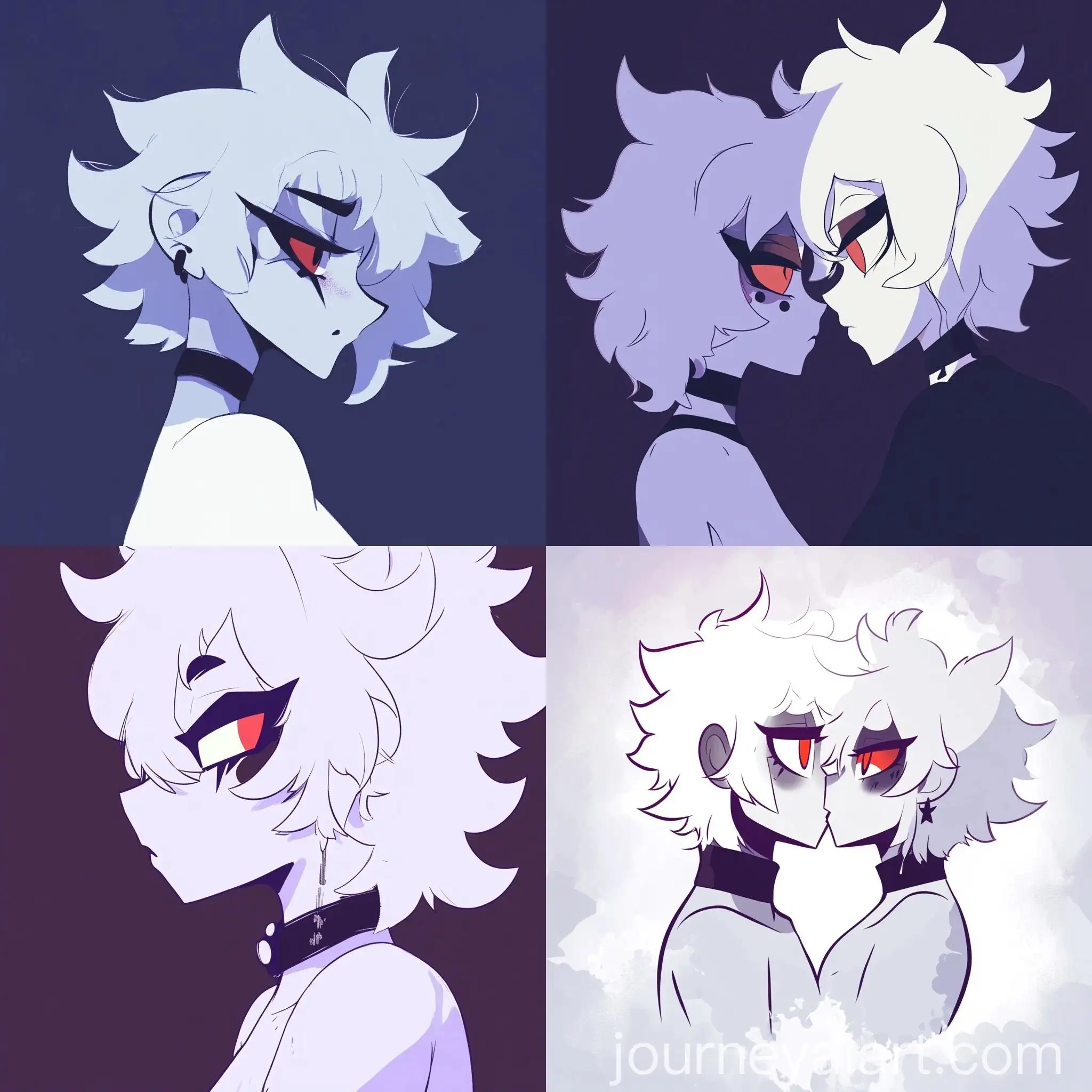 Anime-Art-Minimalistic-Style-Boy-Kisser-White-Purple