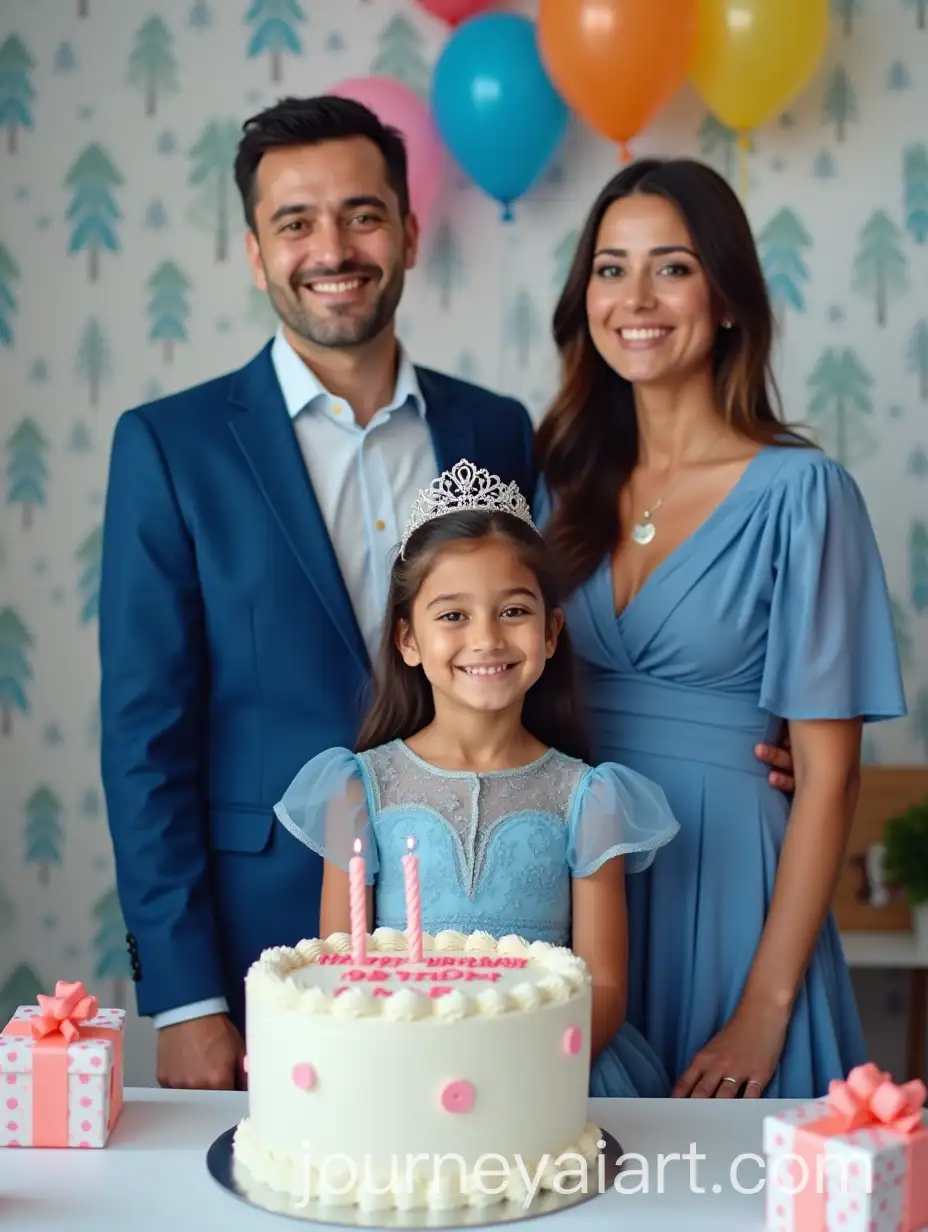 9th-Birthday-Celebration-of-Chelsea-Inara-with-Family-in-Elegant-Blue-Attire