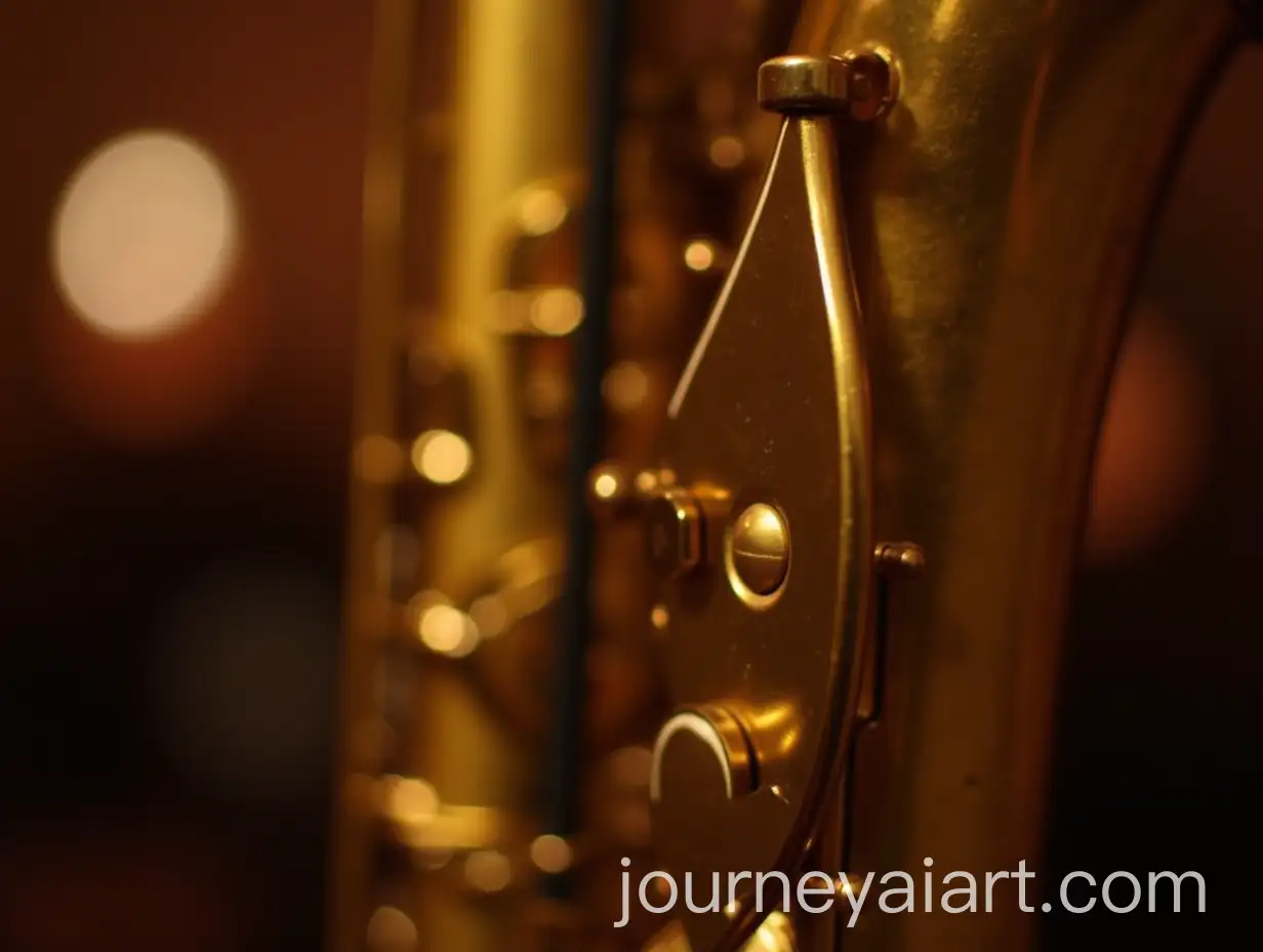 Golden-Saxophone-with-Intricate-Details-and-Warm-Blurred-Background