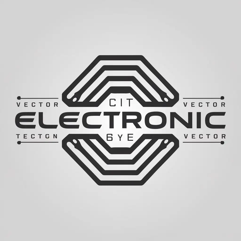 LOGO Design for Electronic Vector Design with Cit Symbol for Technology Industry