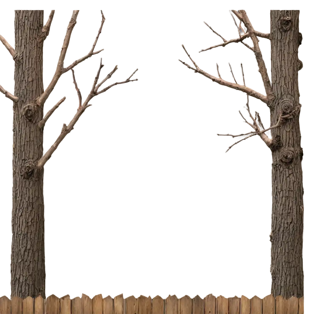 Rustic-Wooden-Tree-Branches-Fence-PNG-for-Garden-Decoration