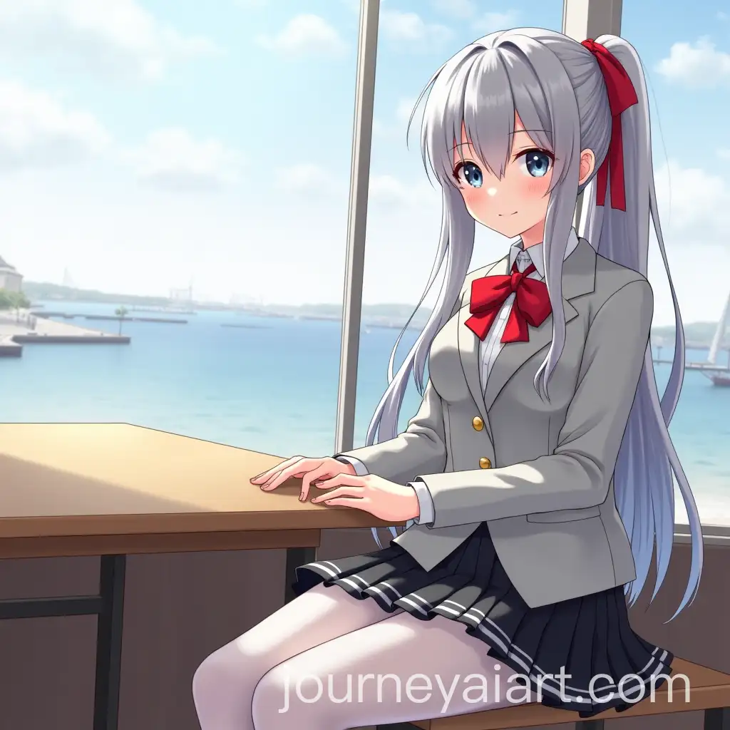 Young-Woman-in-Traditional-Japanese-School-Uniform-with-Silver-Hair-by-a-Window