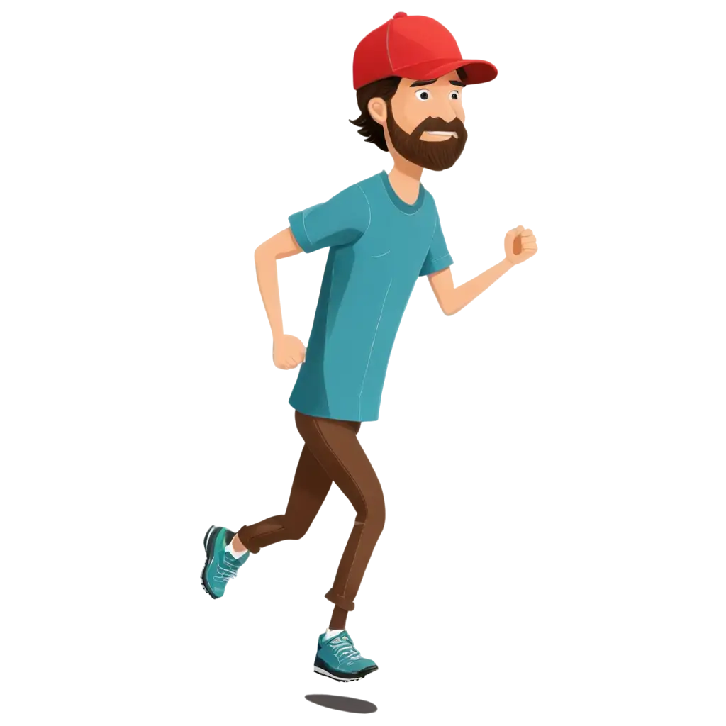 Running-Stick-Man-PNG-with-Cap-Shoes-and-Shirt-HighQuality-Transparent-Image-for-Versatile-Use