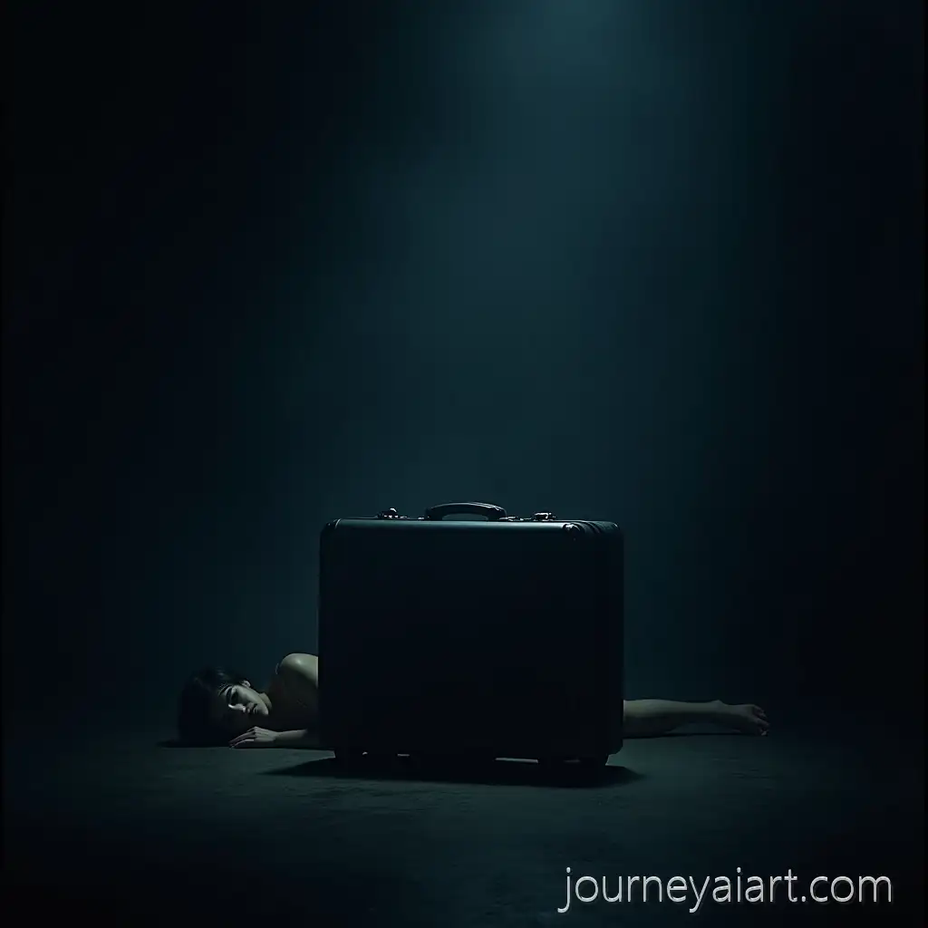 Mysterious-Woman-and-Shadowy-Suitcase-inMysterious-suitcase-and-woman-Eerie-Light