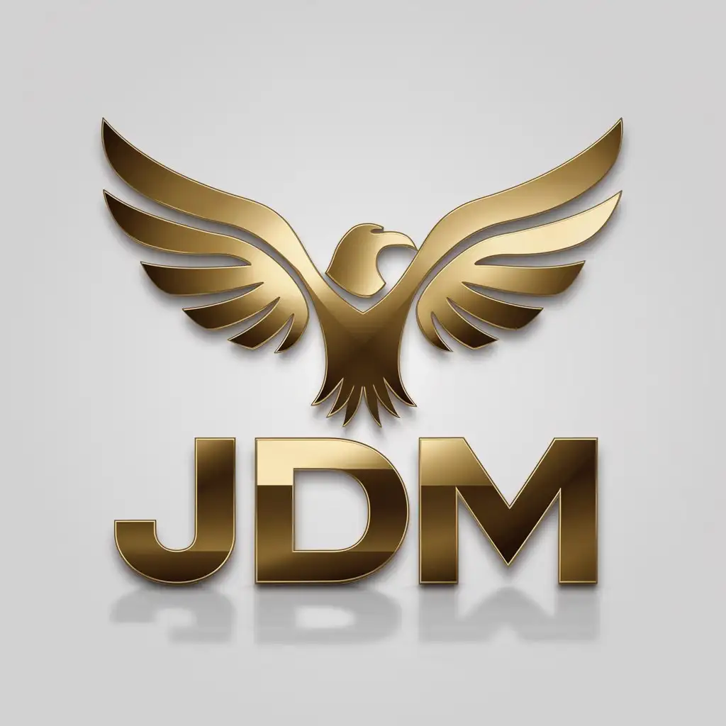 LOGO Design For JDM Sleek 3D Crow with Dynamic Motion and Modern Font