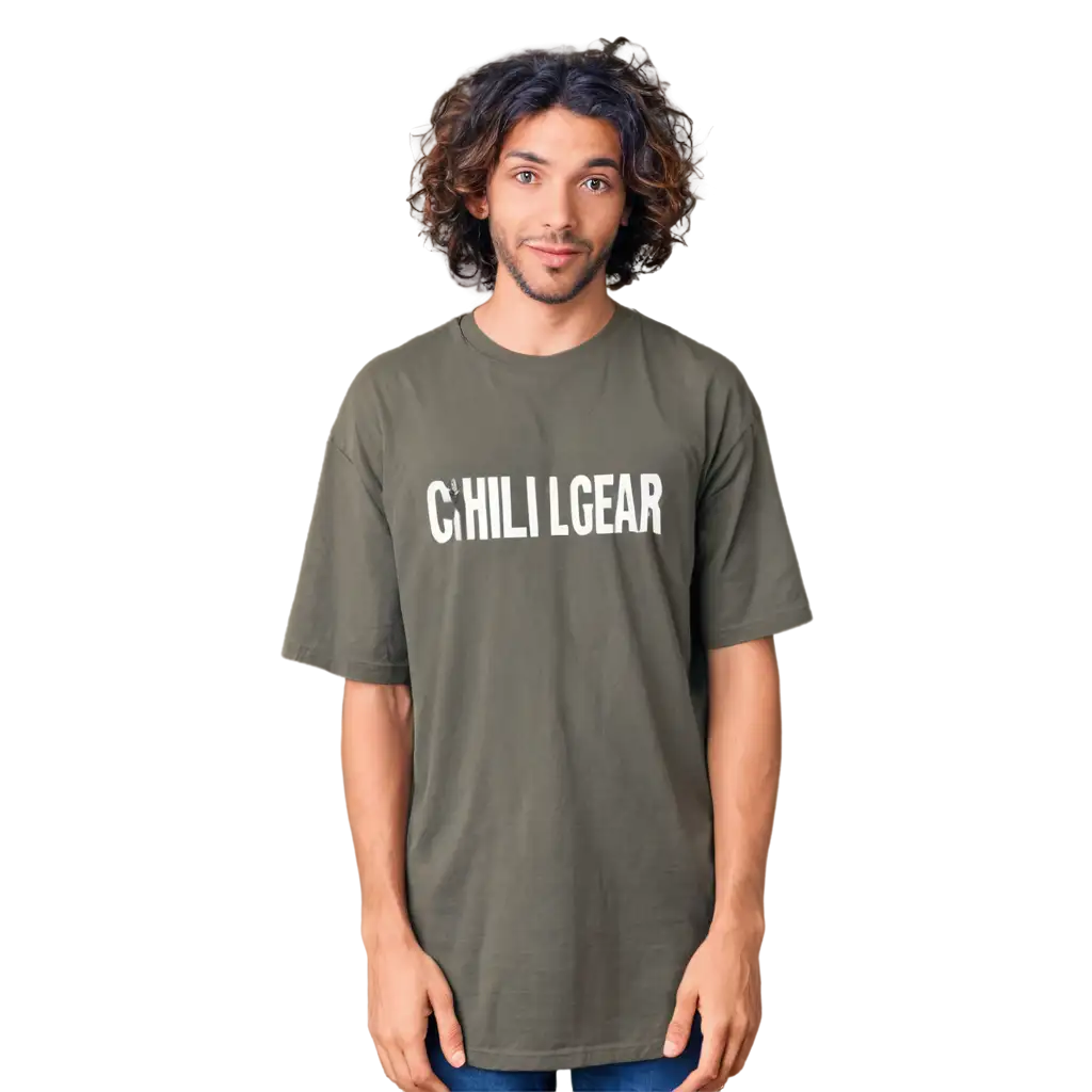 Oversized-Tshirt-Chill-Gear-Brand-Name-Printed-PNG-for-Social-Media-Post-HighQuality-Image-for-Digital-Marketing