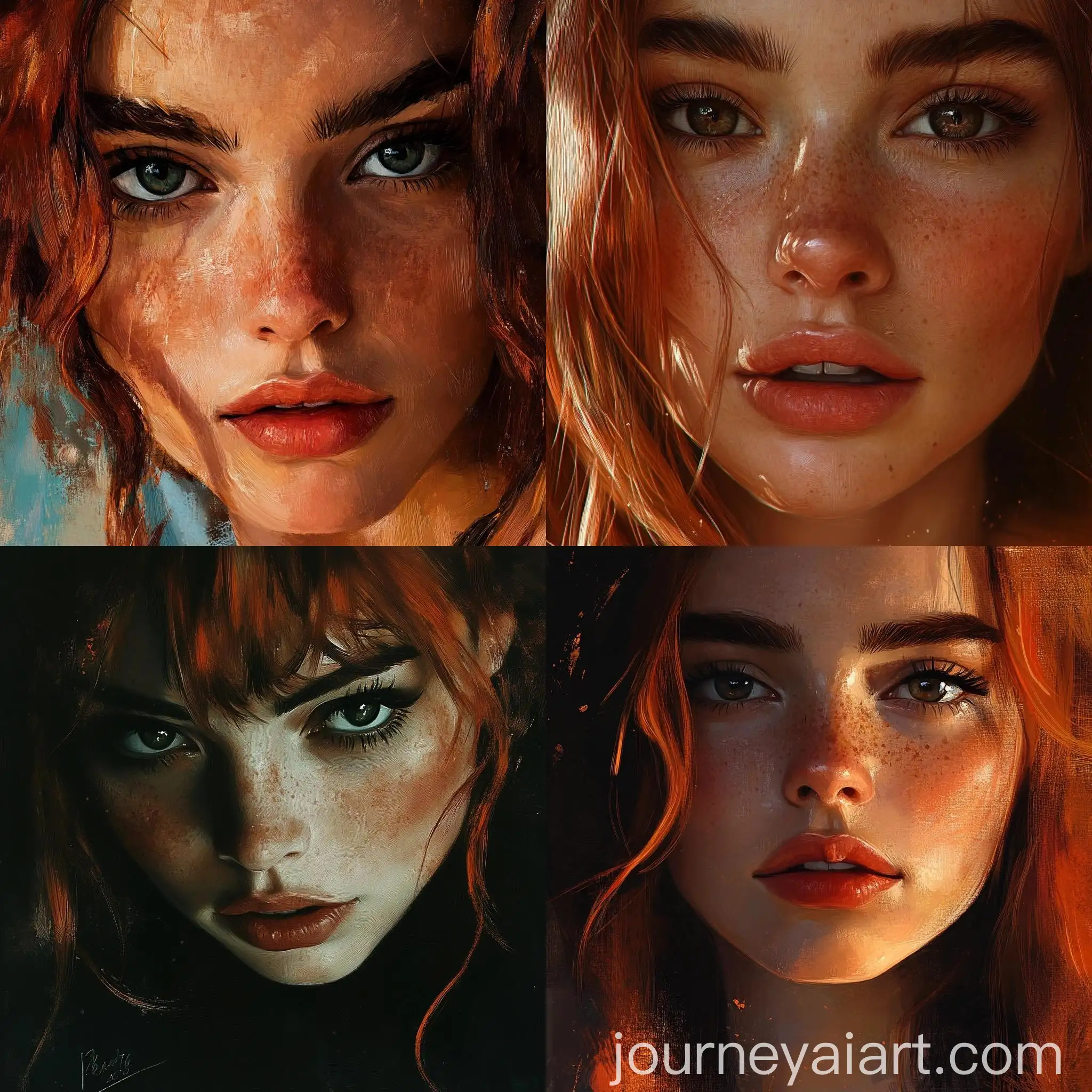 Dramatic-Portrait-of-a-Young-Woman-with-Dark-Eyes-and-Copper-Hair