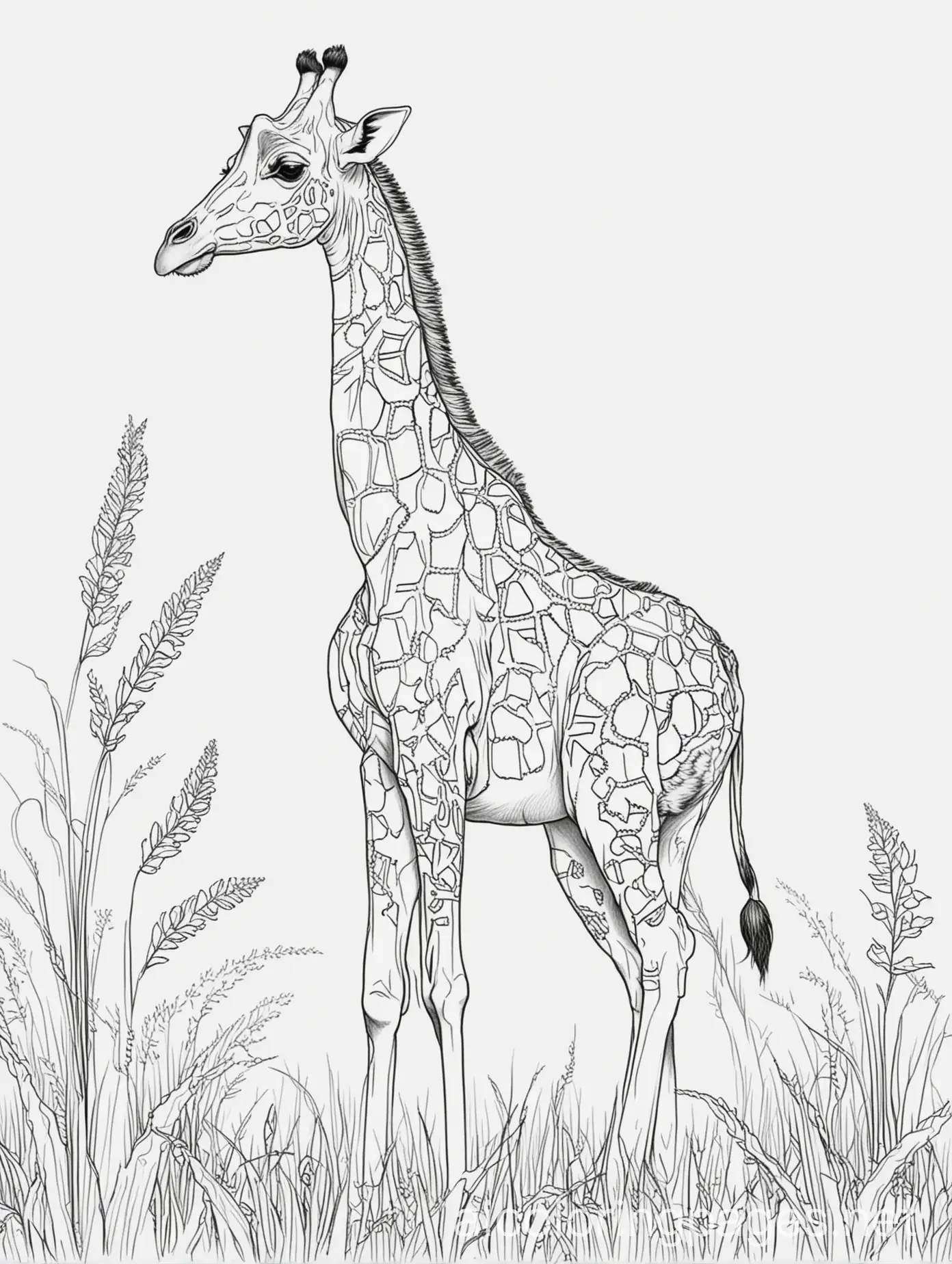 Simple-Giraffe-Coloring-Page-for-Kids