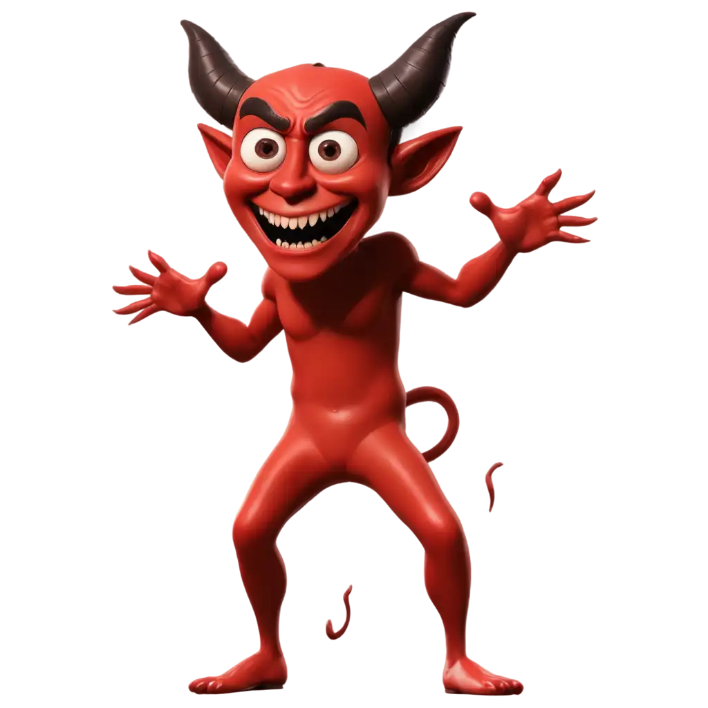 2D-Caricature-of-a-Devil-Full-Body-Shot-PNG-Playful-and-Detailed-Illustration