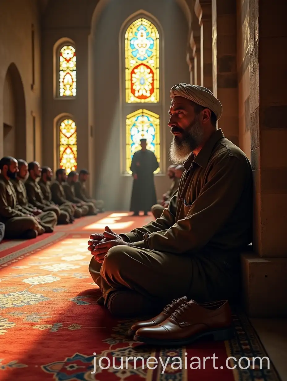Ottoman-Soldier-in-1389-Mosque-after-Dhuhr-Prayer