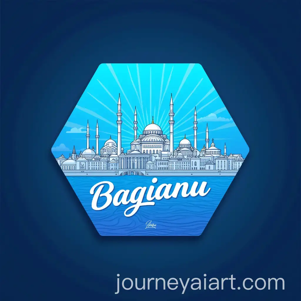 Hexagonal-Badge-Design-of-Kazan-Cityscape-with-Iconic-Landmarks