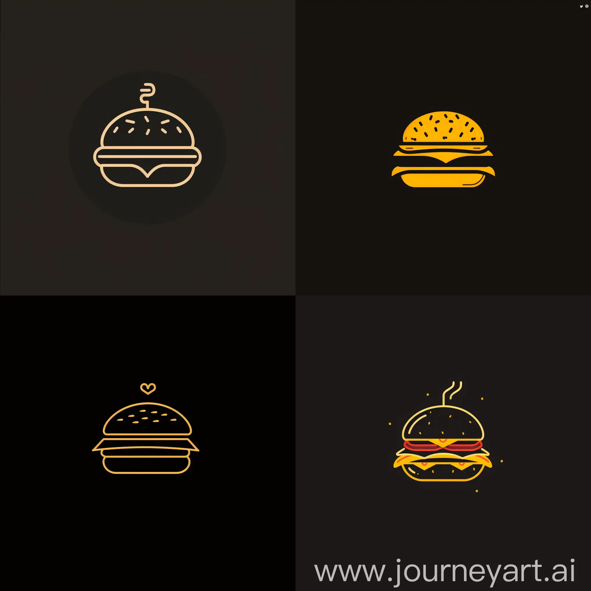 Minimalistic-Burger-Restaurant-Logo-Design