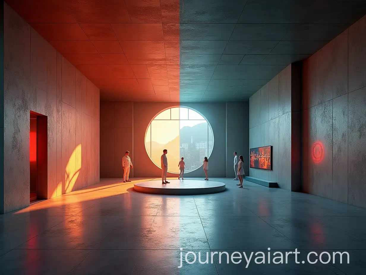Contrasting-Spaces-Museum-Design-Featuring-Depression-and-Happiness-in-Modern-Utopian-Style