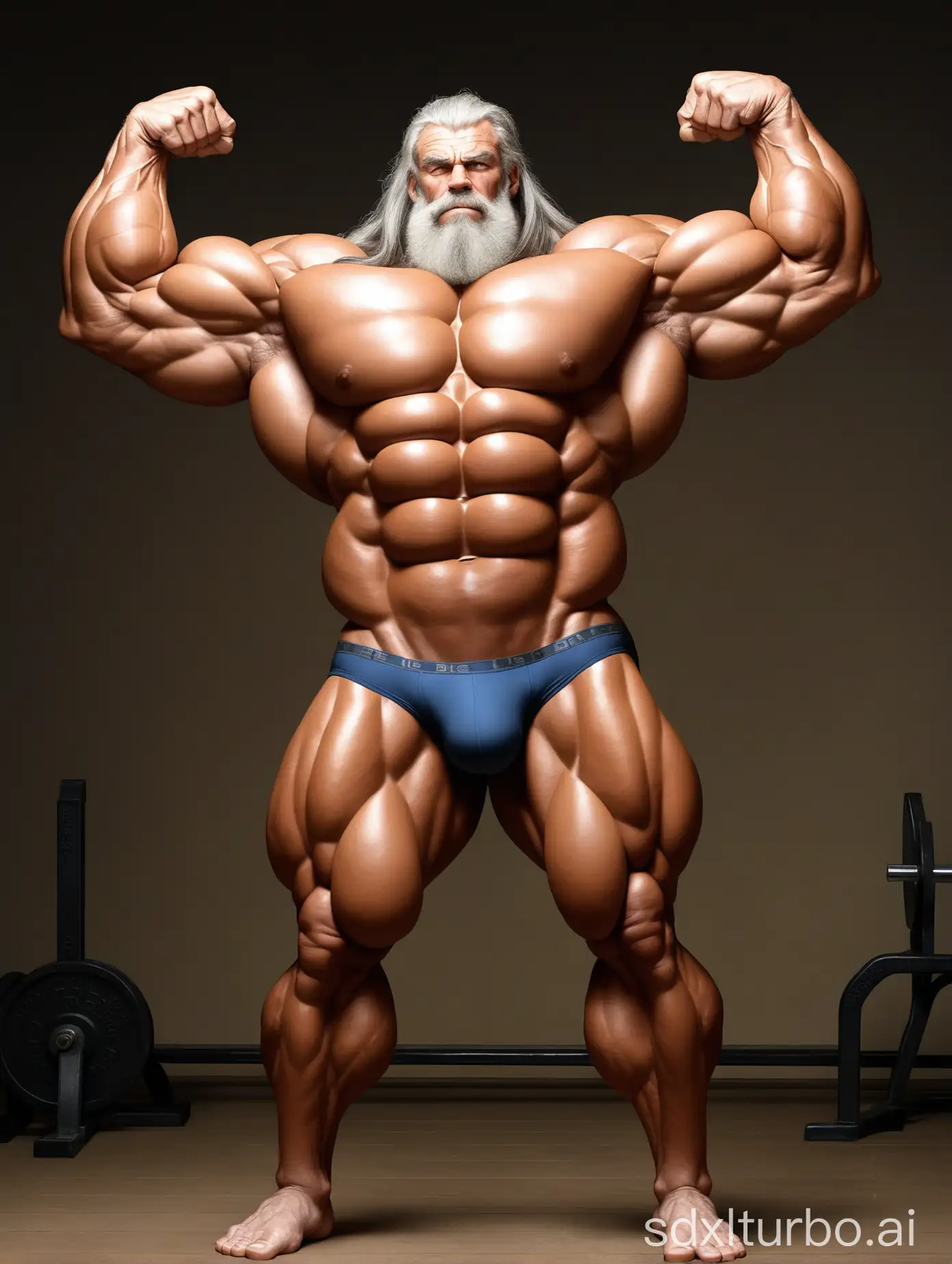 Giant-Elderly-Bodybuilder-Showing-Massive-Muscles